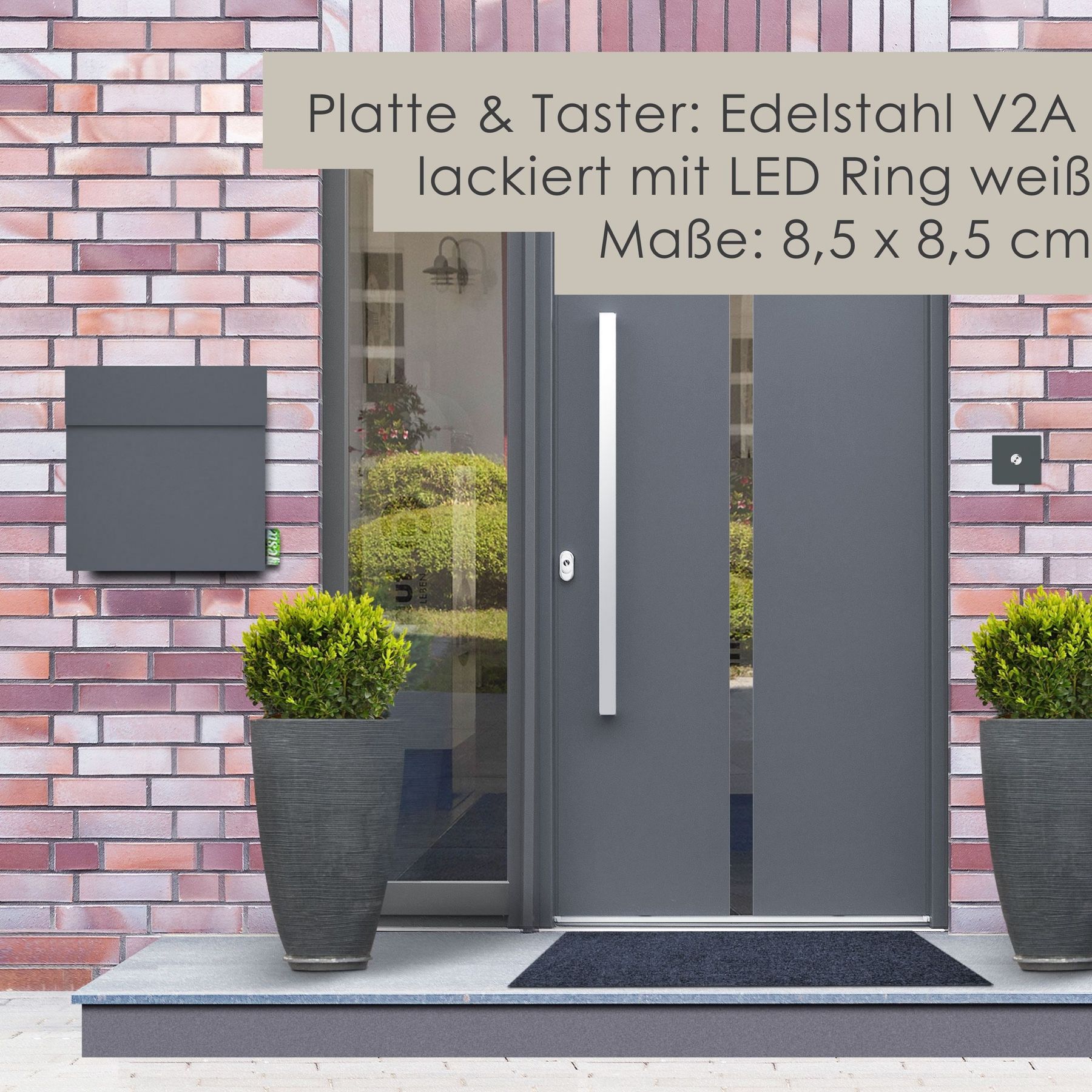 Türklingel MO-Ring 187 Nf20 grau LED personalisiert