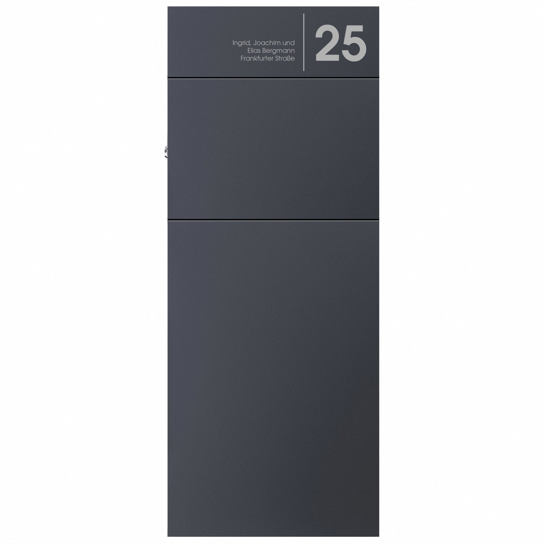 Standbriefkasten anthrazit personalisiert freistehend wetterfest