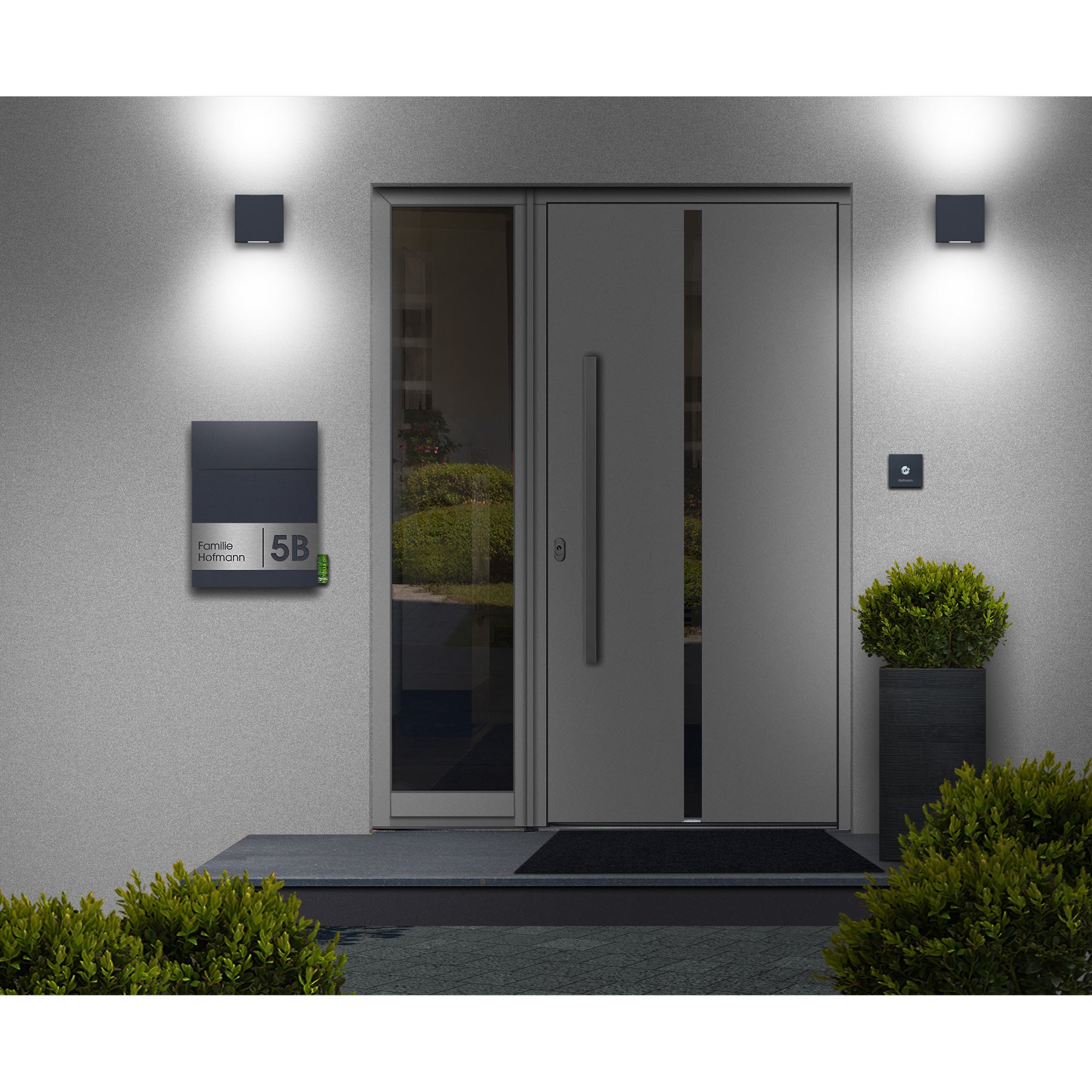 Shine 10 anthrazit (RAL 7016) Design-Außenleuchte mit LED