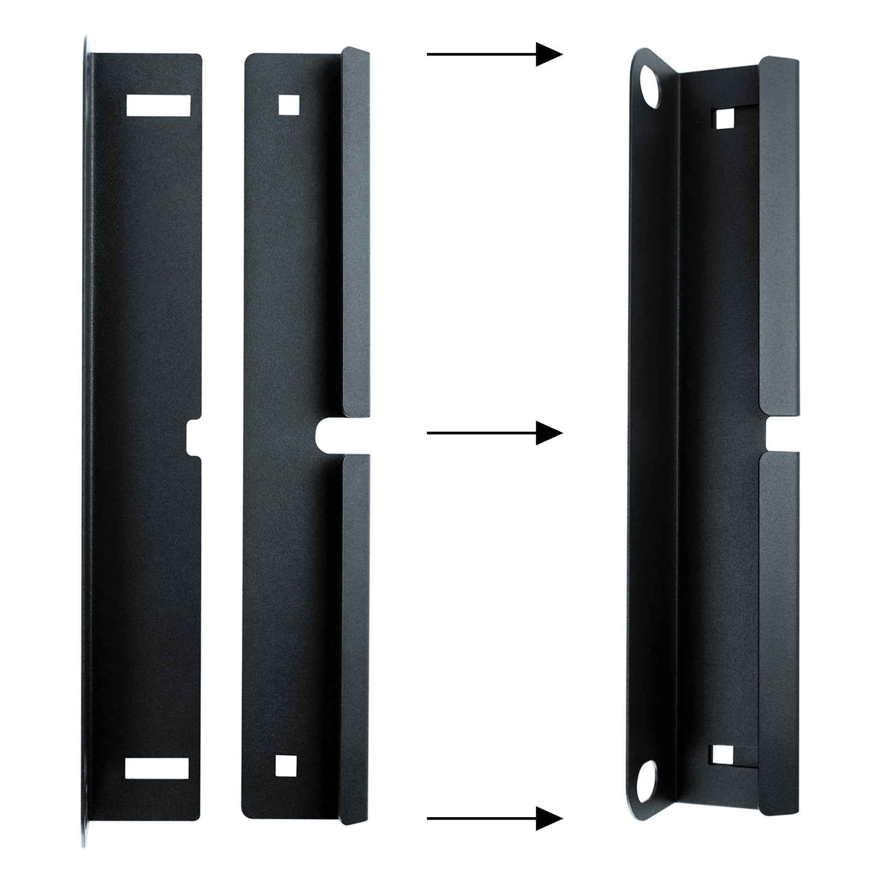 Befestigungsset an Stabmattenzaun für ZBox 111 anthrazit (RAL 7016) Stabmattenwinkelset