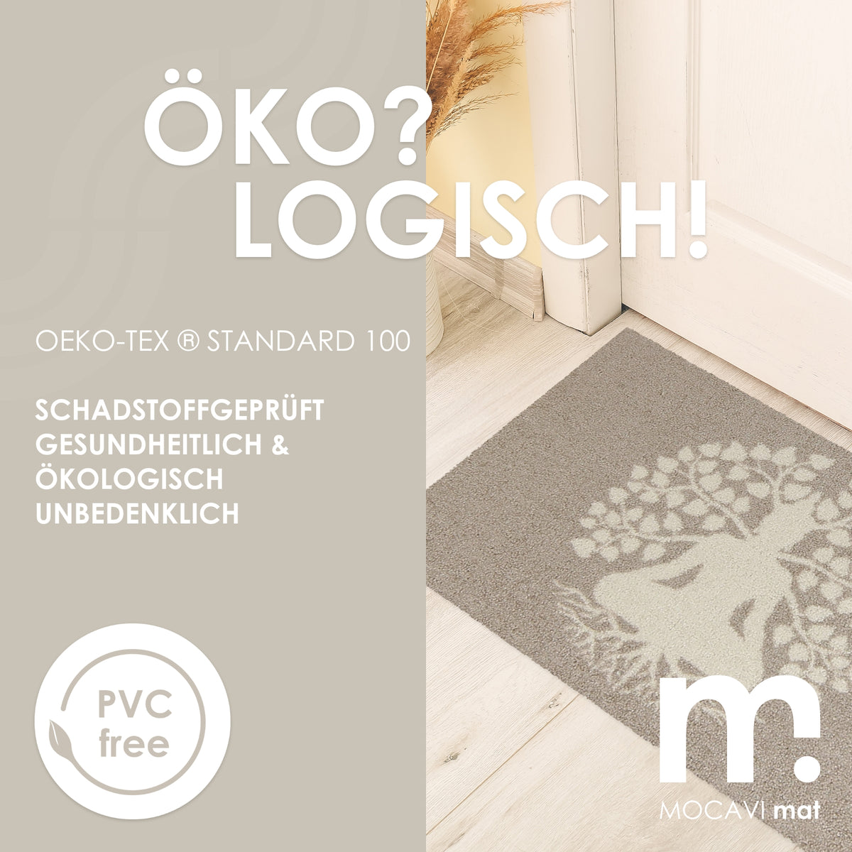Fußmatte 60x100 Mat Punkte anthrazit