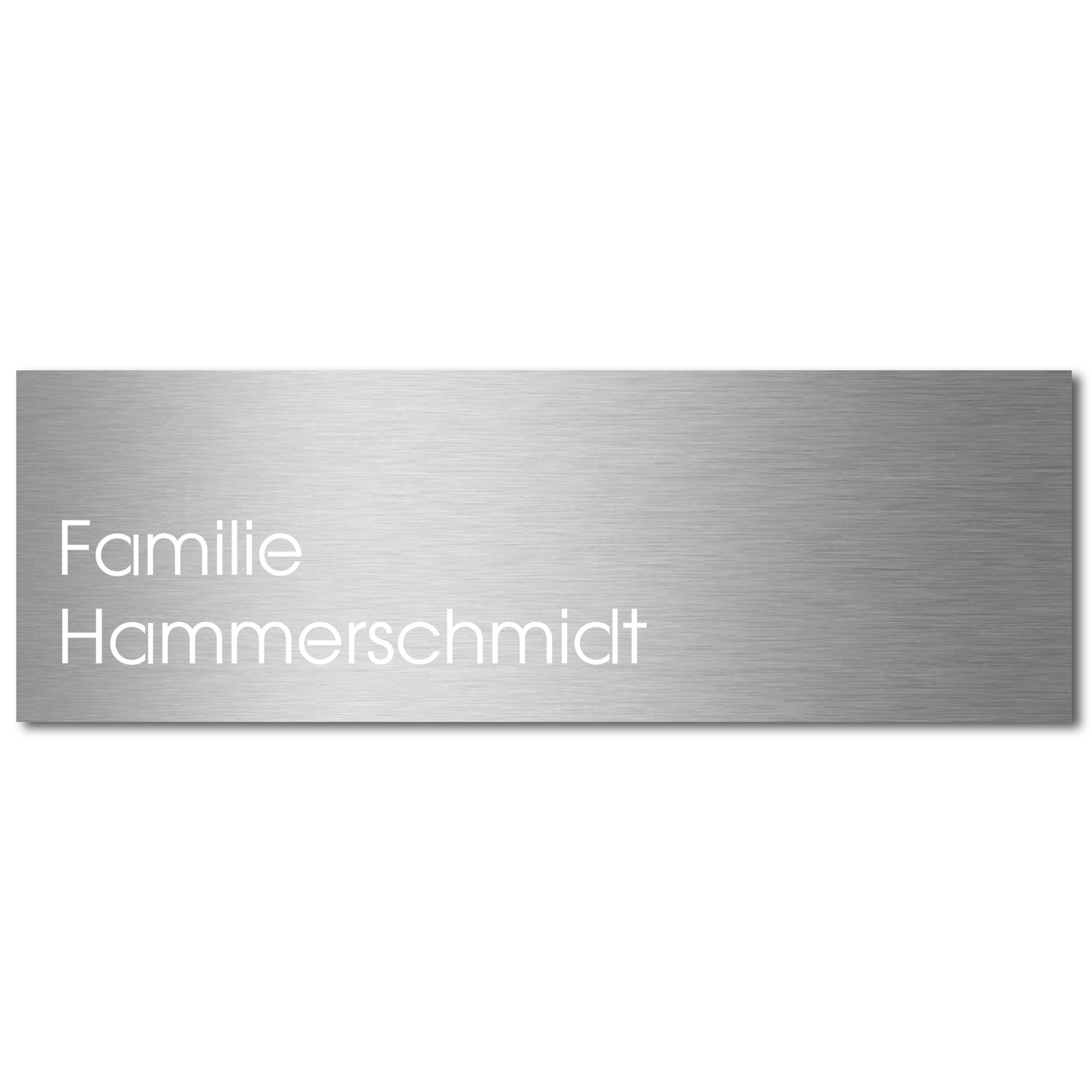 Edelstahlschild Stick220