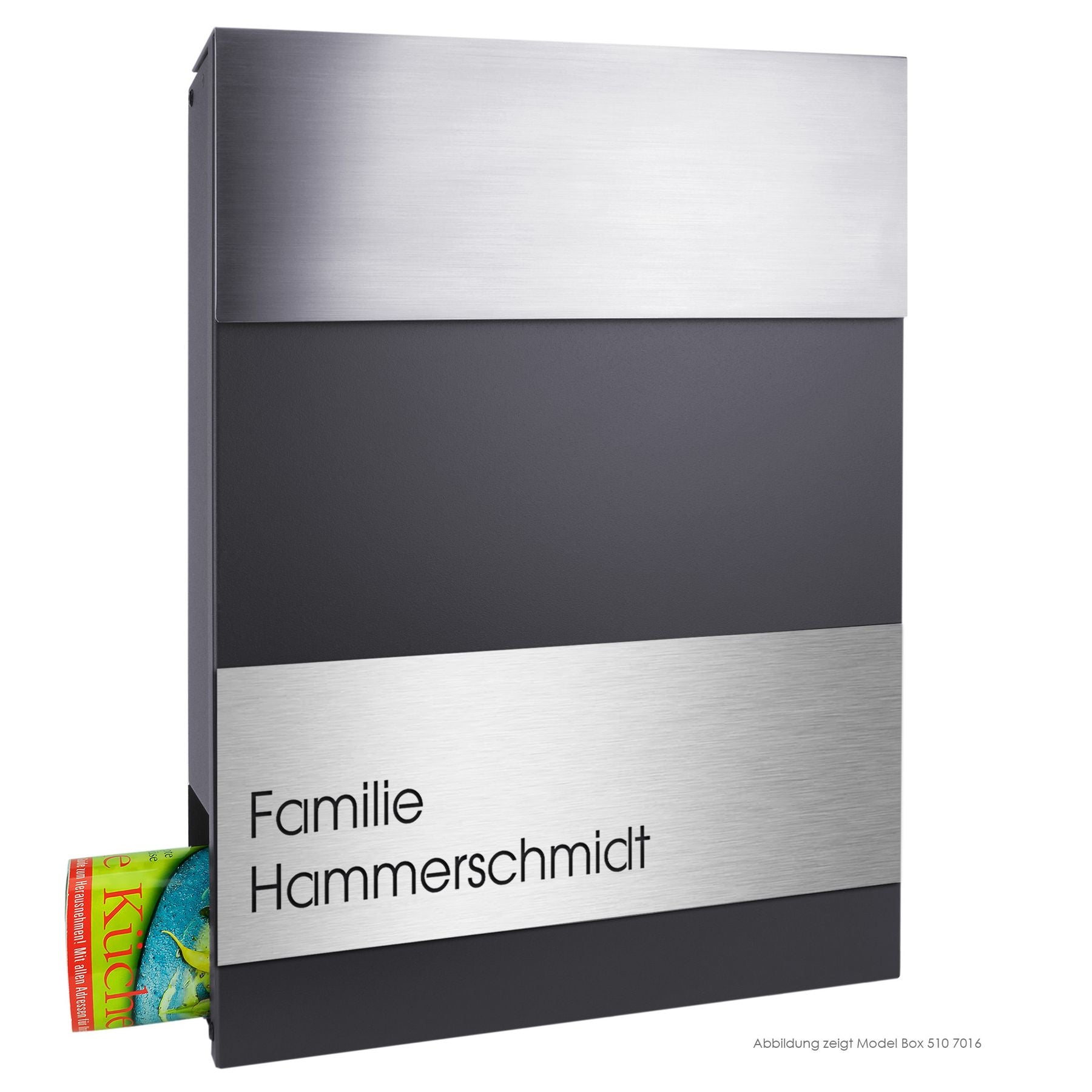 Edelstahlschild Stick220