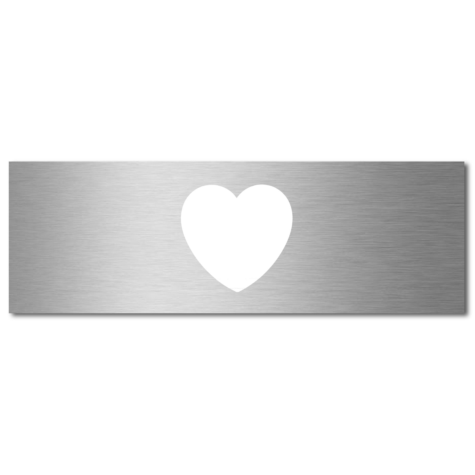 Edelstahlschild Stick340