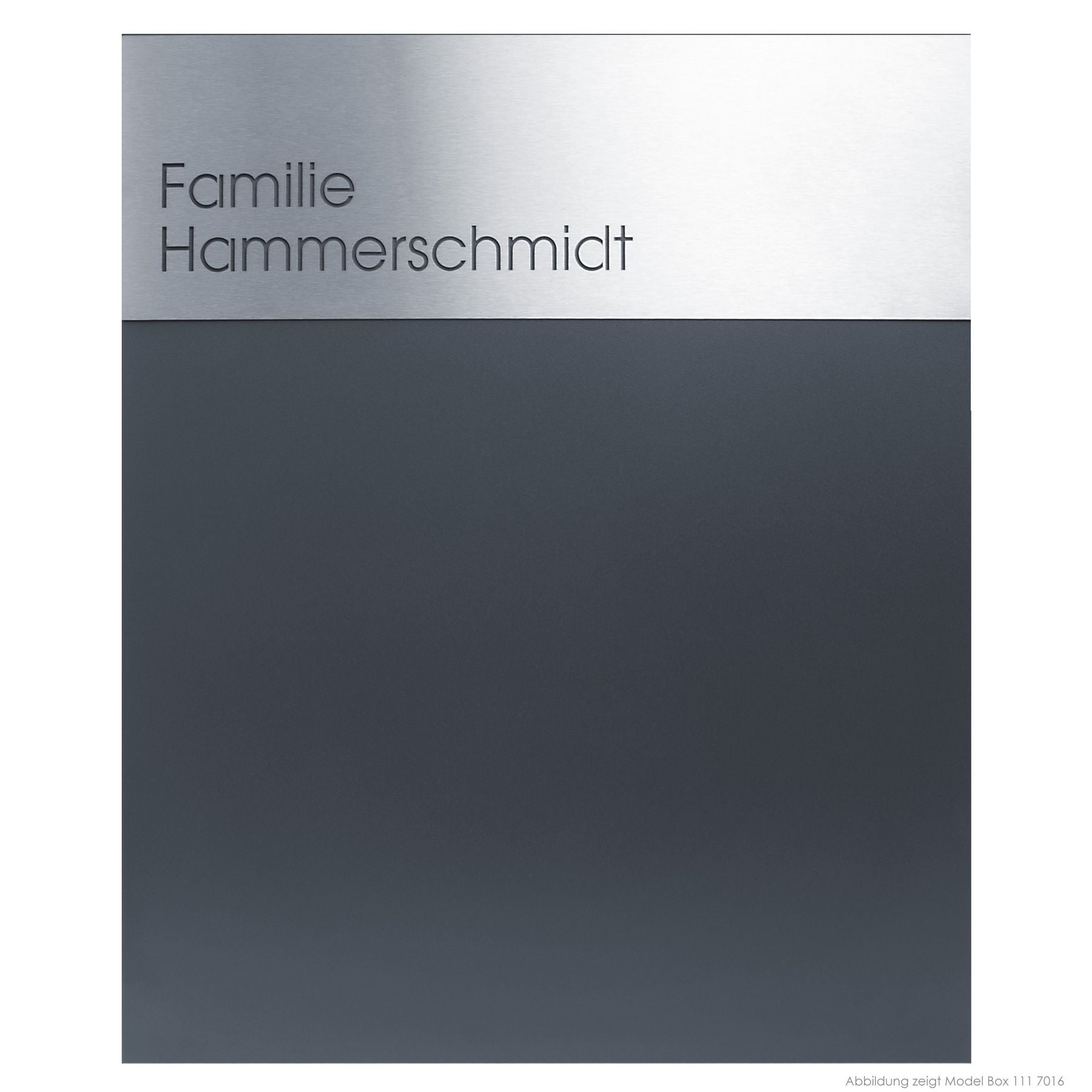 Edelstahlschild Stick320