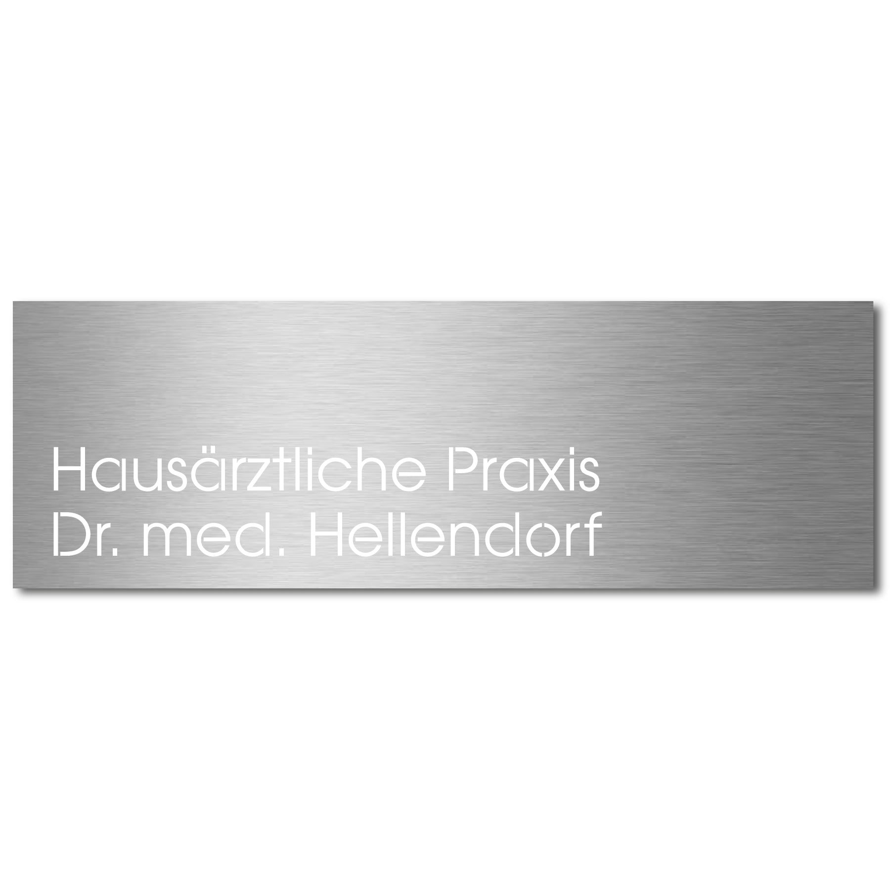 Edelstahlschild Stick320