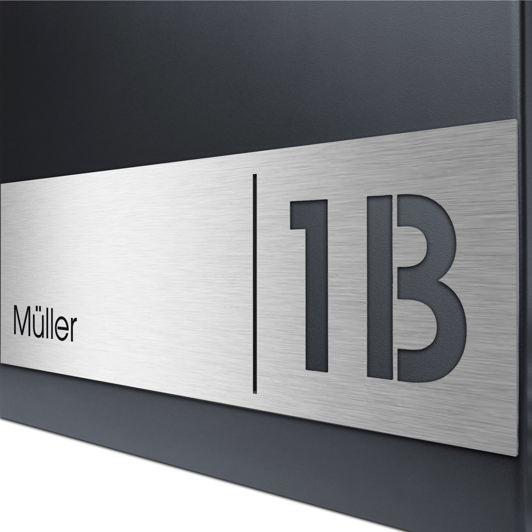 Edelstahlschild Stick330