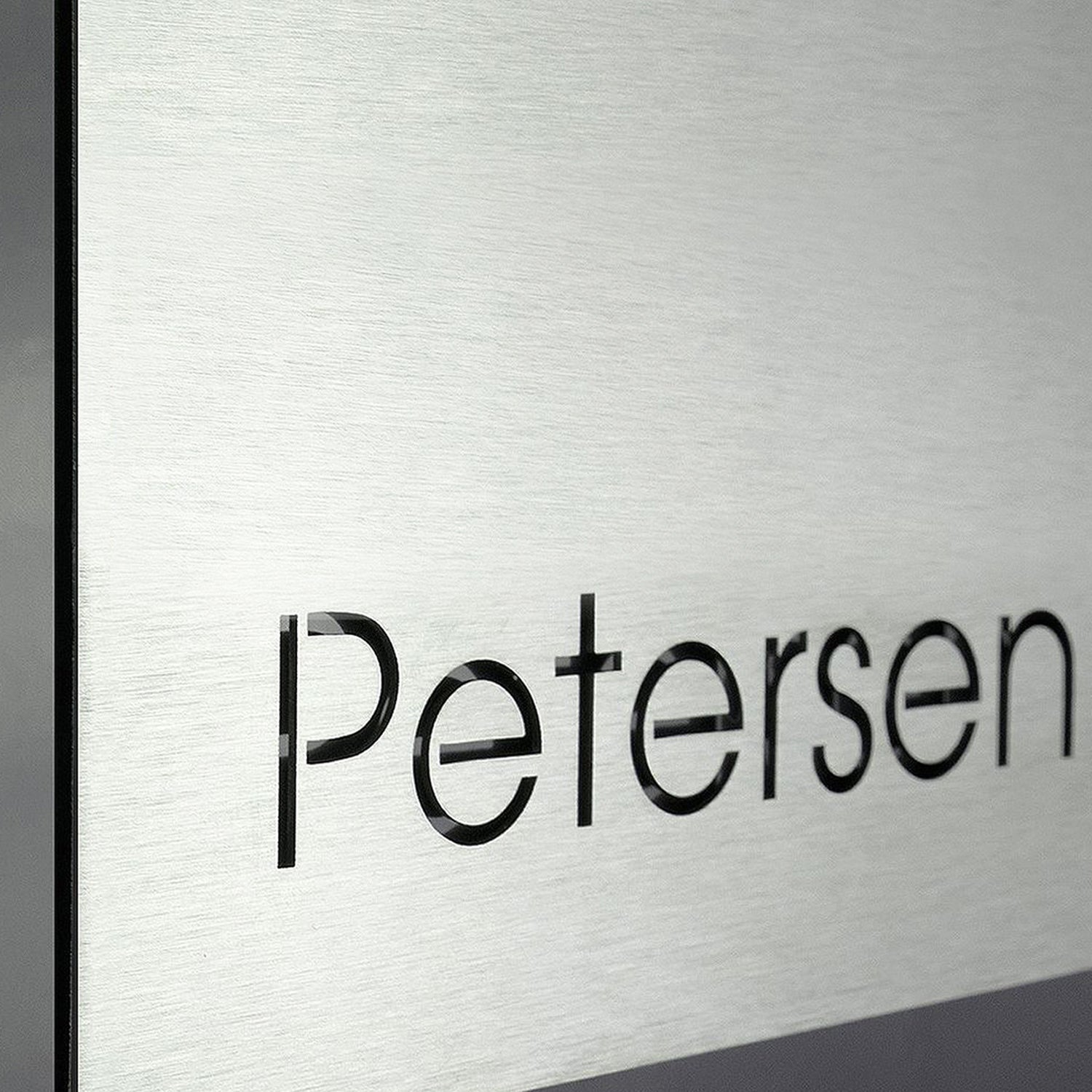 Edelstahlschild Stick332