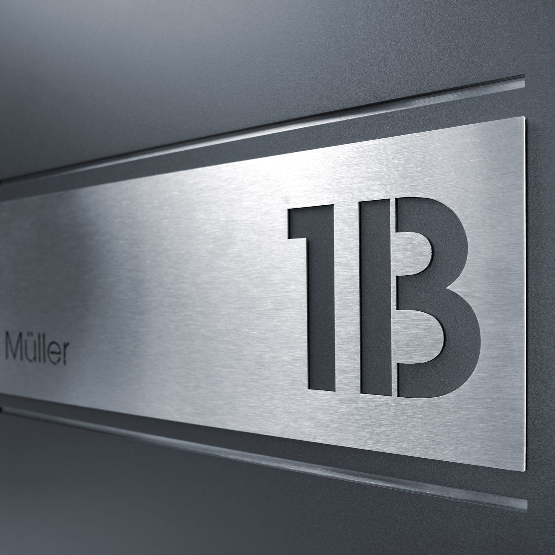 Edelstahlschild Stick335