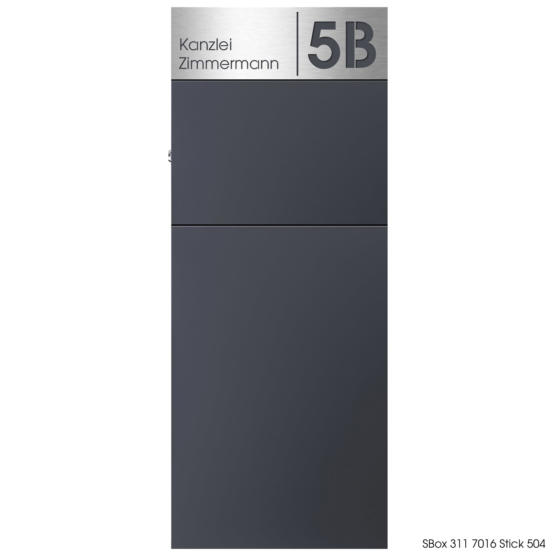 Edelstahlschild Stick504