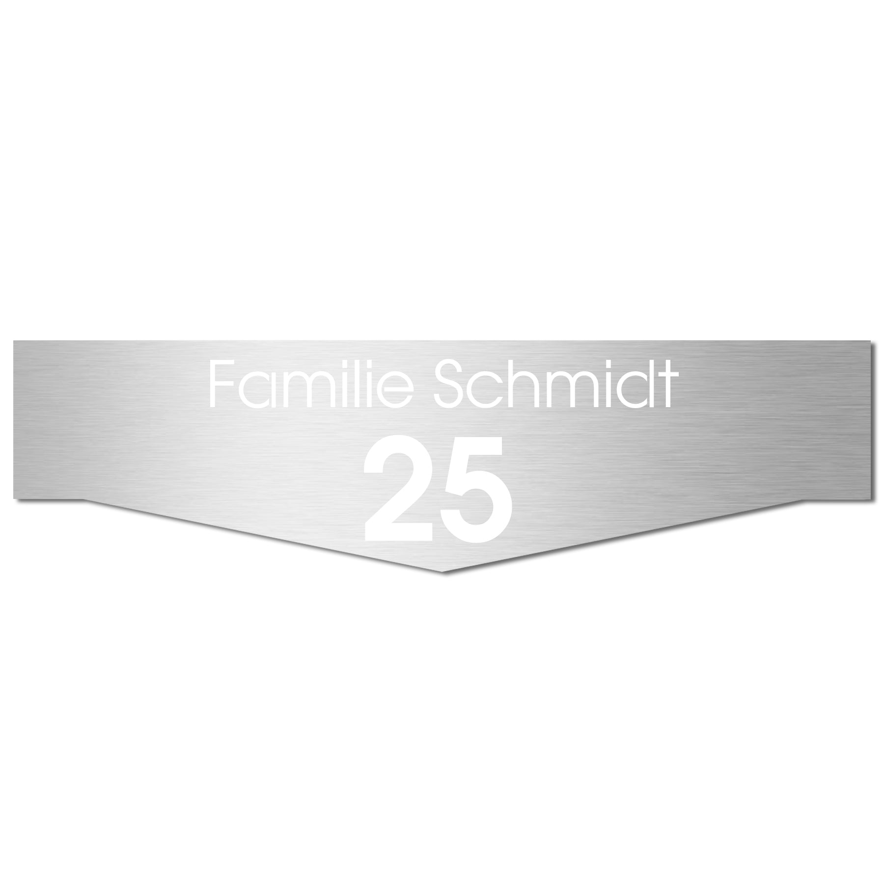 Edelstahlschild Stick509