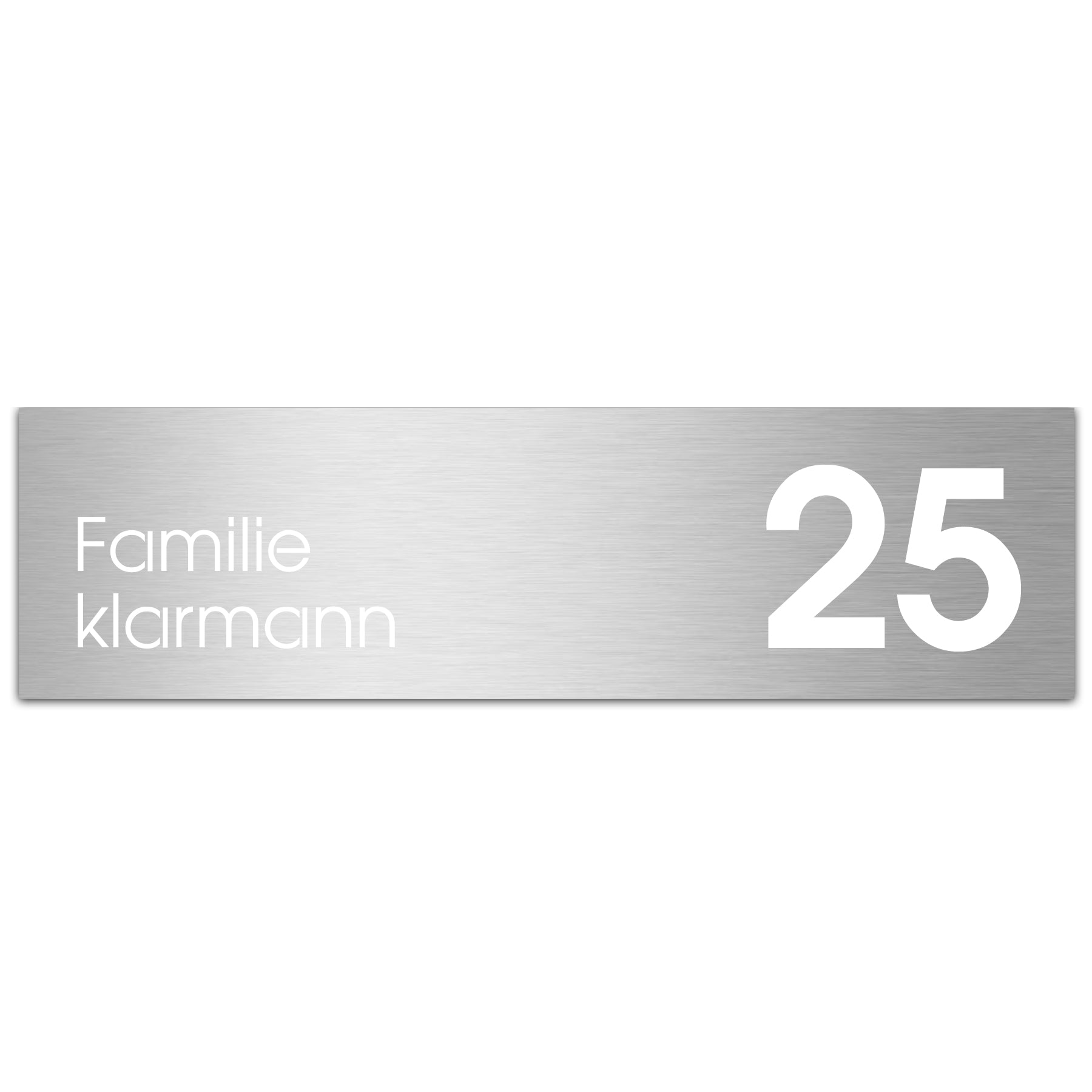 Edelstahlschild Stick515