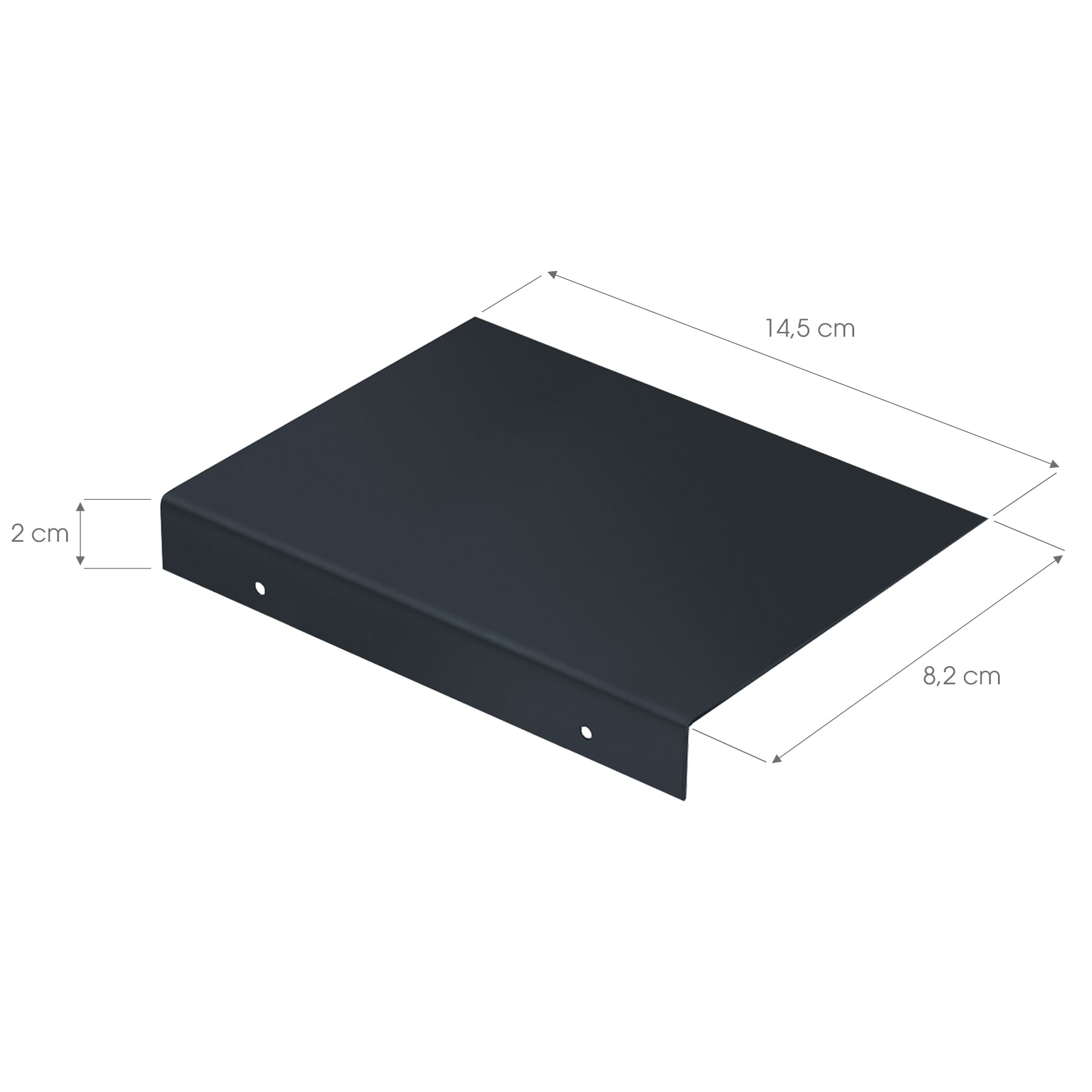 Maße Verschluss anthrazit für Zeitungsbox