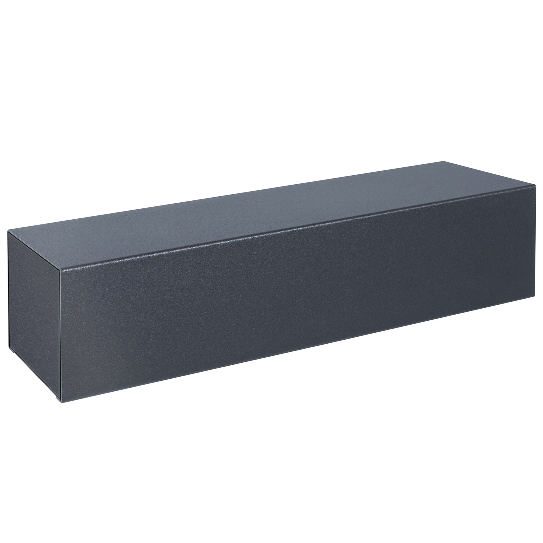 Zeitungsbox anthrazit mit passendem Verschluss