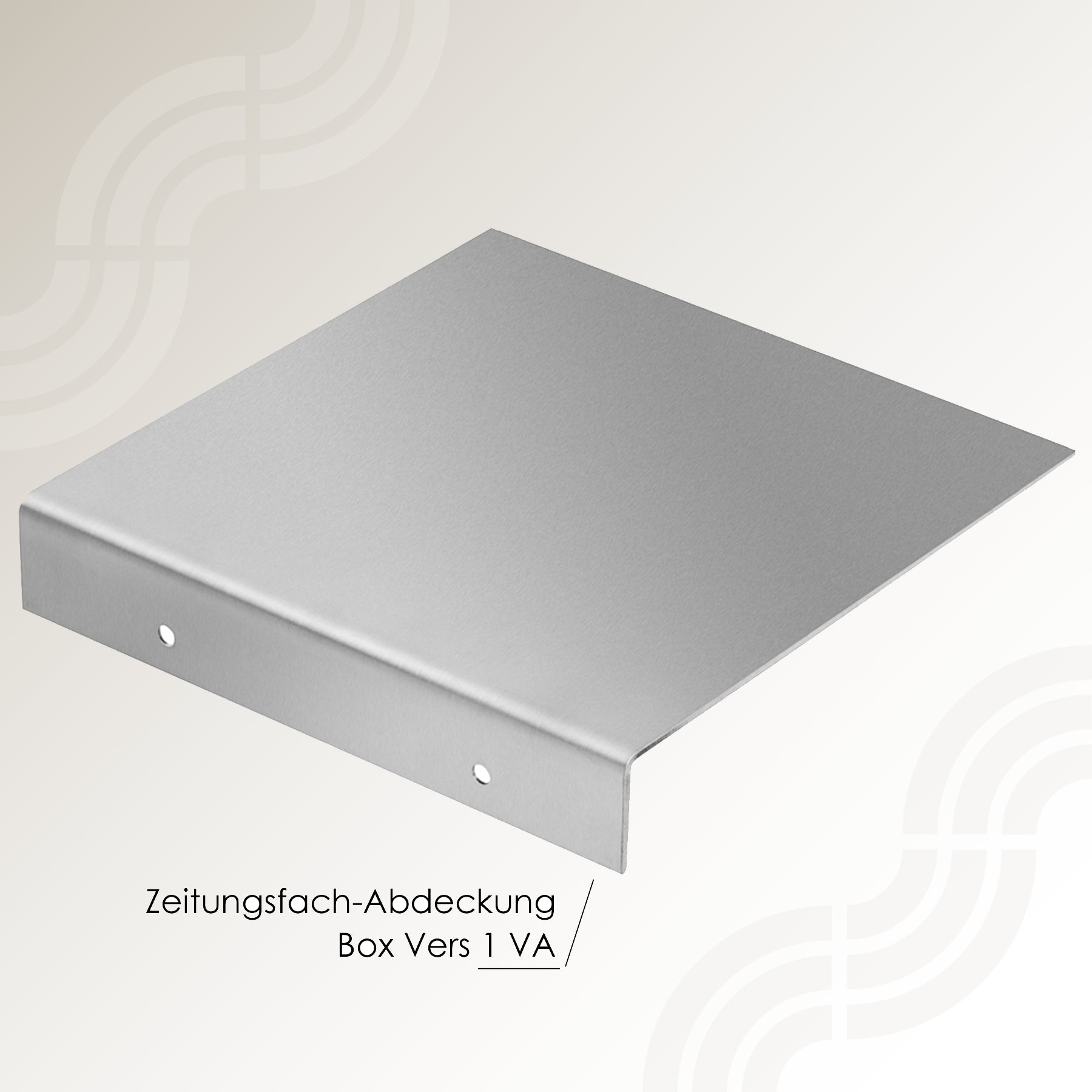 Verschluss Edelstahl für Zeitungsrolle ZF 1 VA