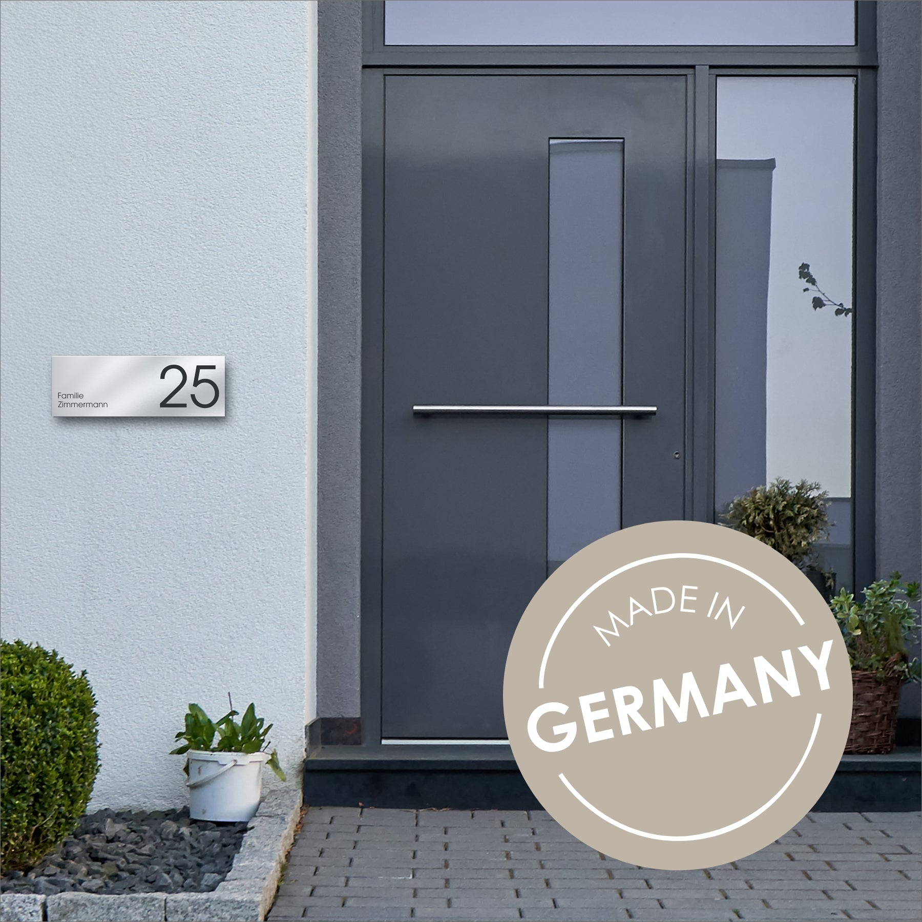 Zeitungsfach eckig Edelstahl mit Deckel - MOCAVI ZF 2