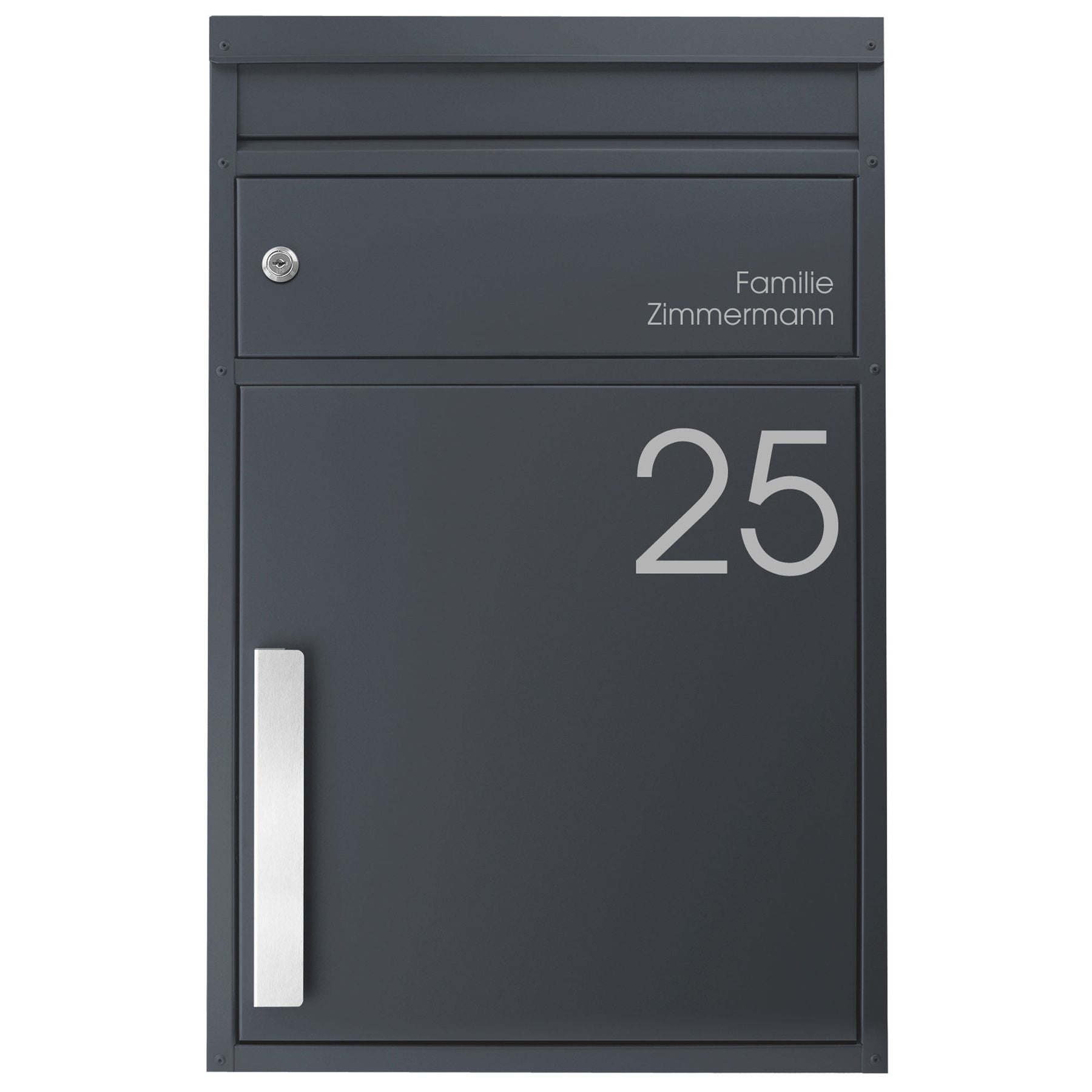 Paketbriefkasten anthrazit personalisiert wetterfest hochwertig
