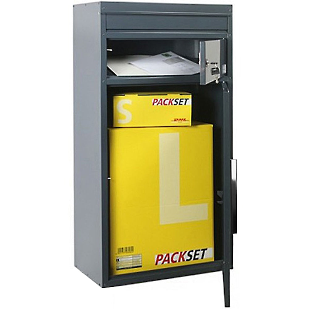 B-Ware Paketbriefkasten SafePost 65M anthrazit RAL 7016 Design-Paketkasten modern