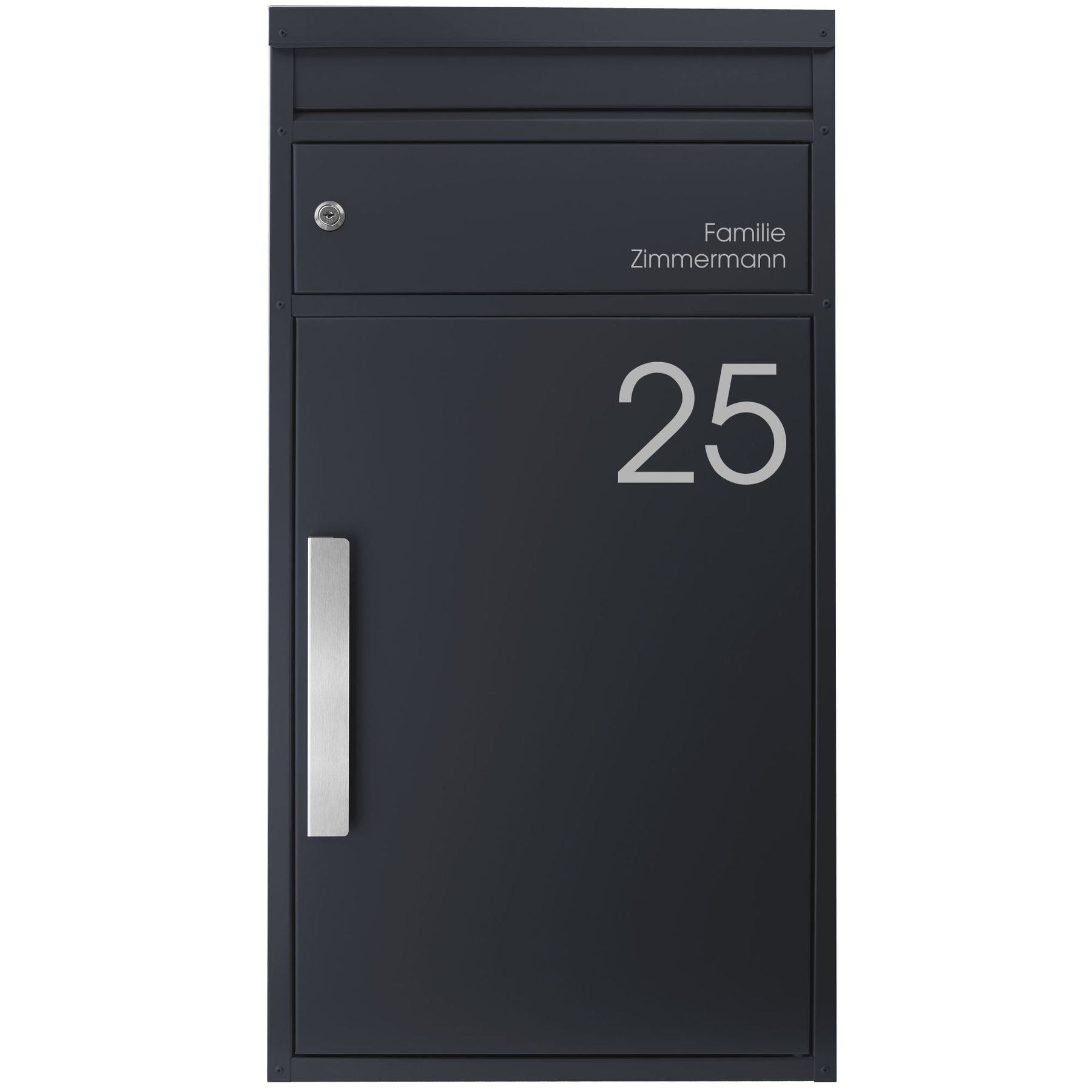 Paketbriefkasten anthrazit personalisiert wetterfest robust geräumig
