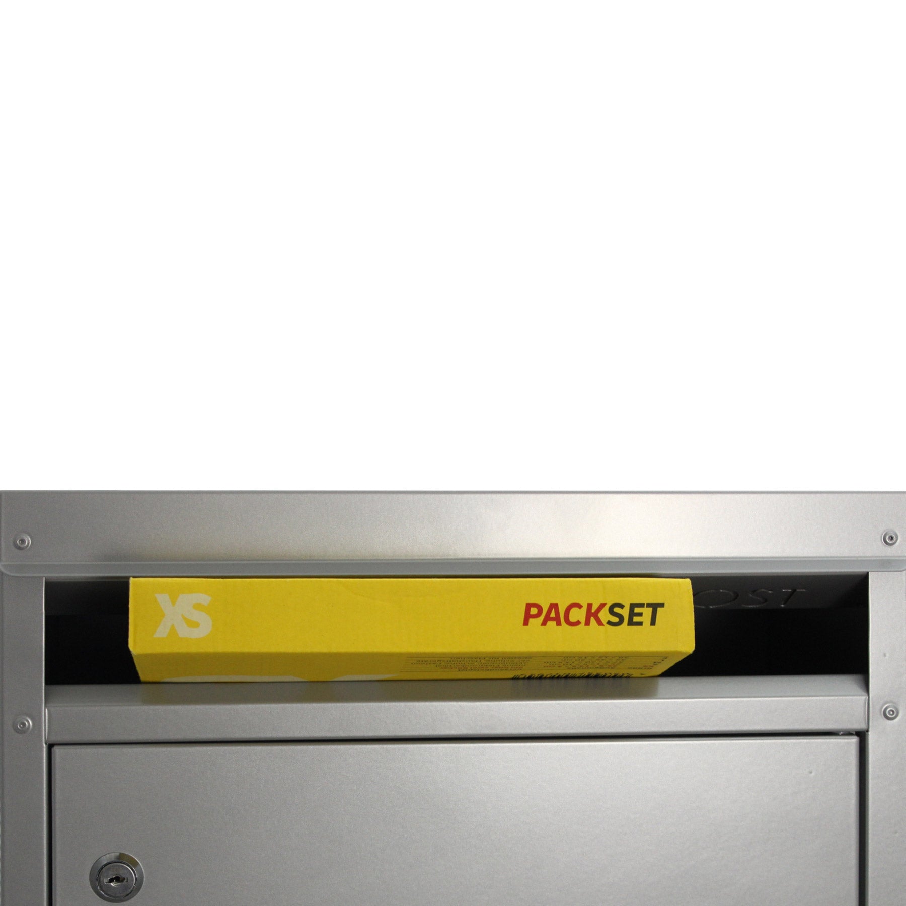 Paketbriefkasten 45 silbergrau