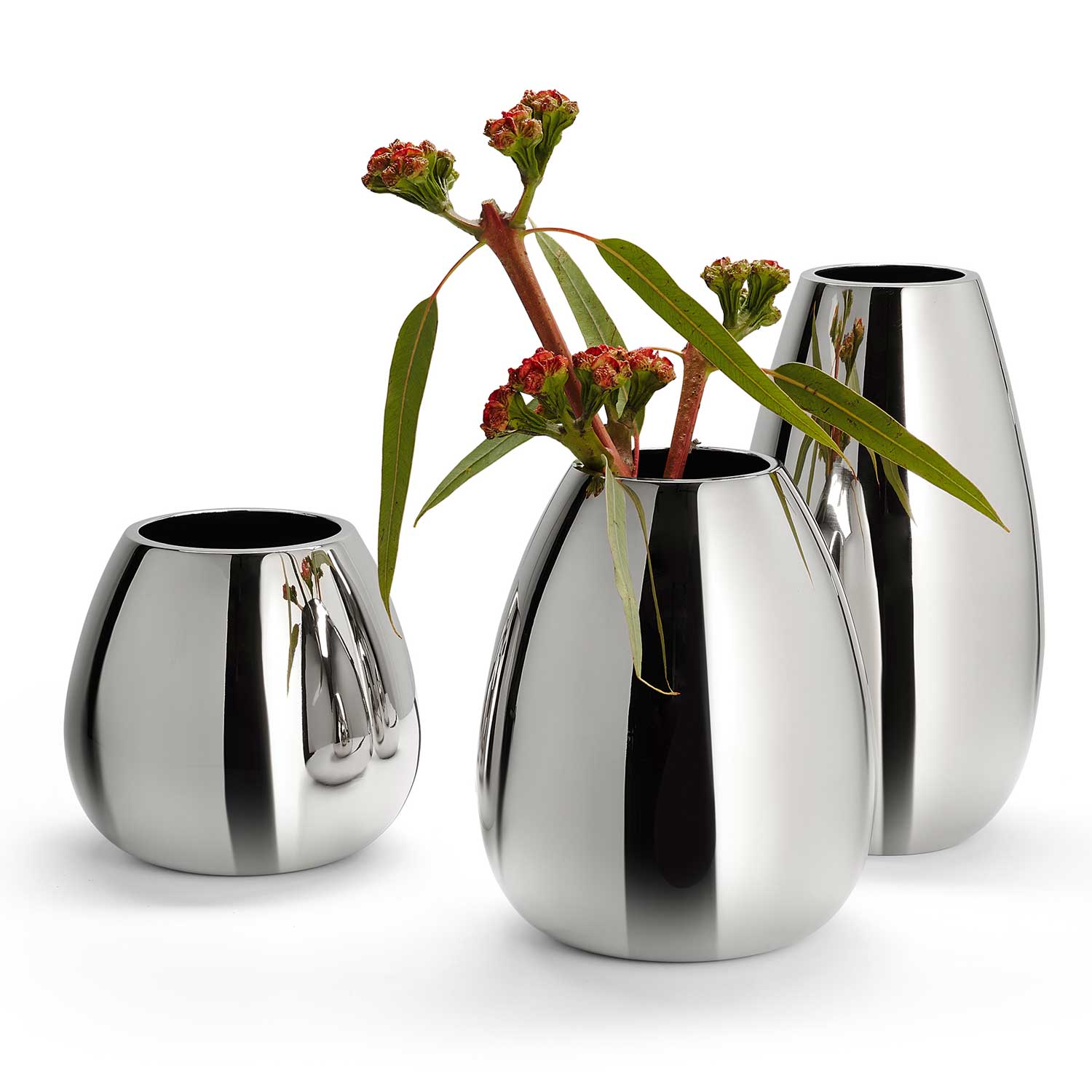 Anais Vase L hochglanzpoliert Höhe 31 cm