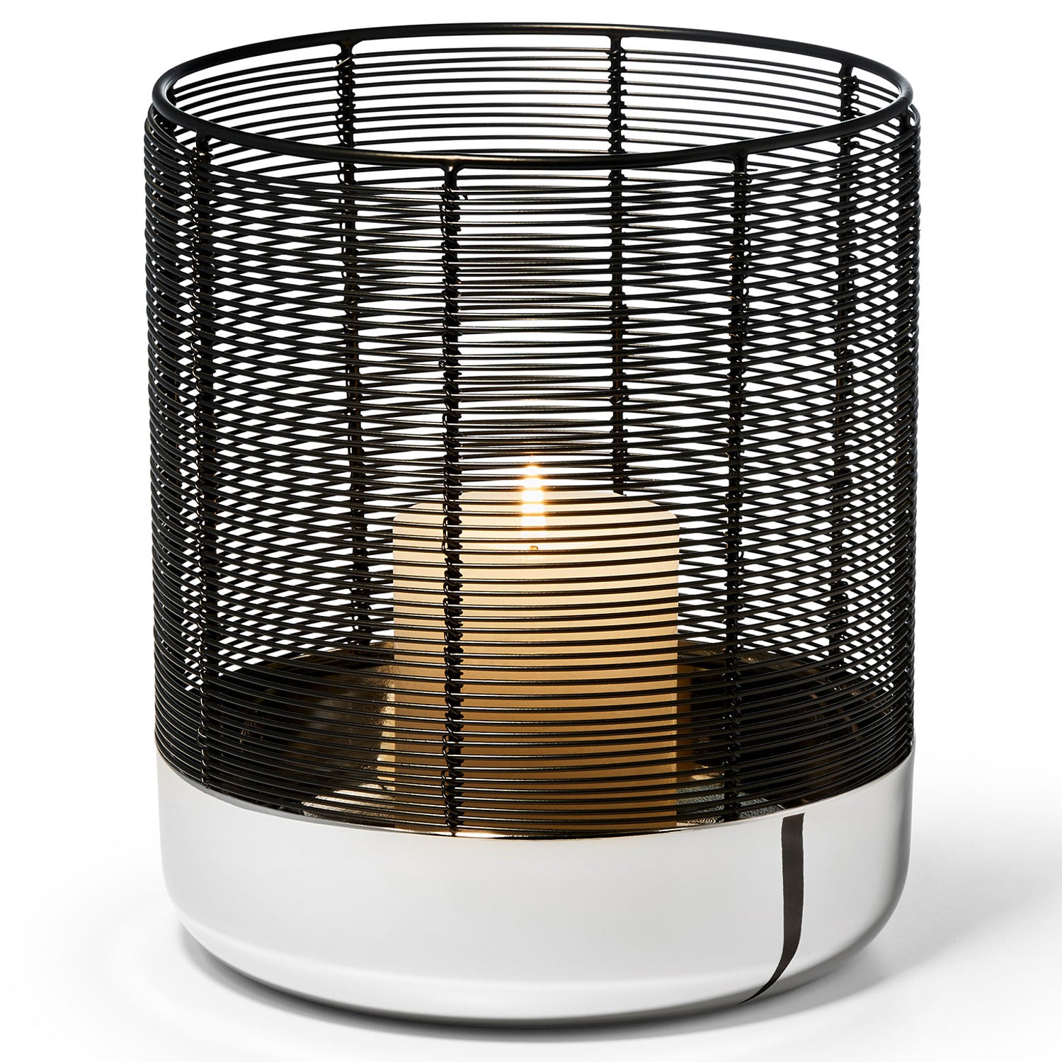 Luna Windlicht L rund Höhe 20 cm