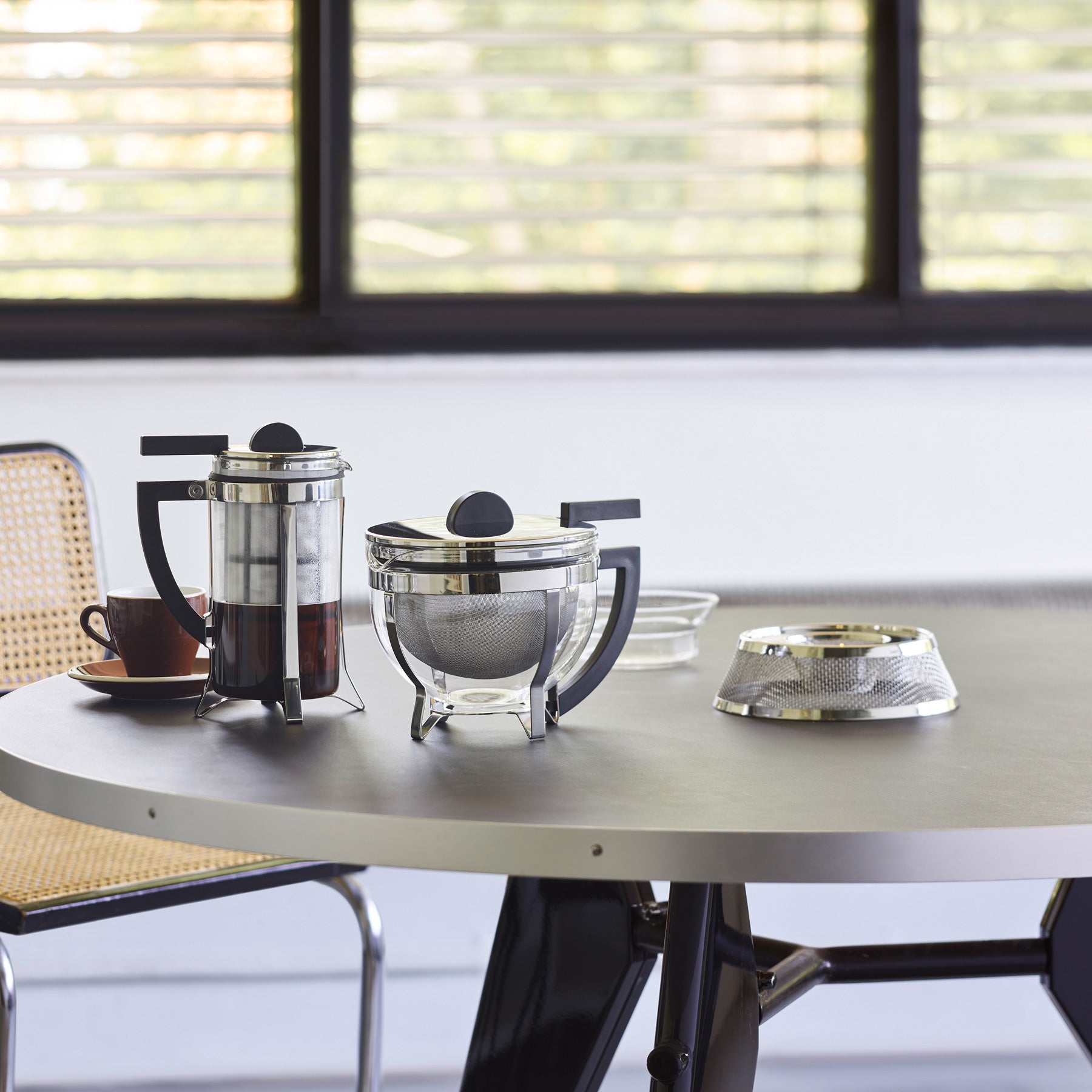 Marcel Stövchen aus Edelstahl Höhe 6 cm