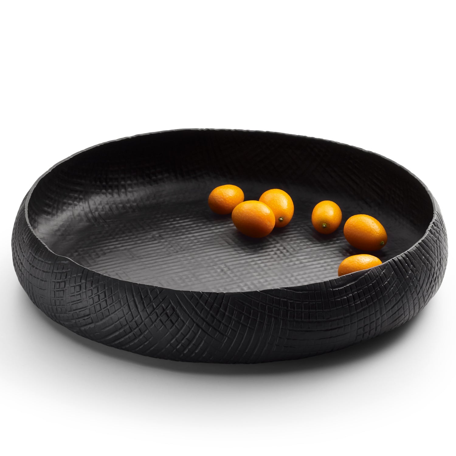 Outback Schale flach rund 31 cm Aluminium schwarz