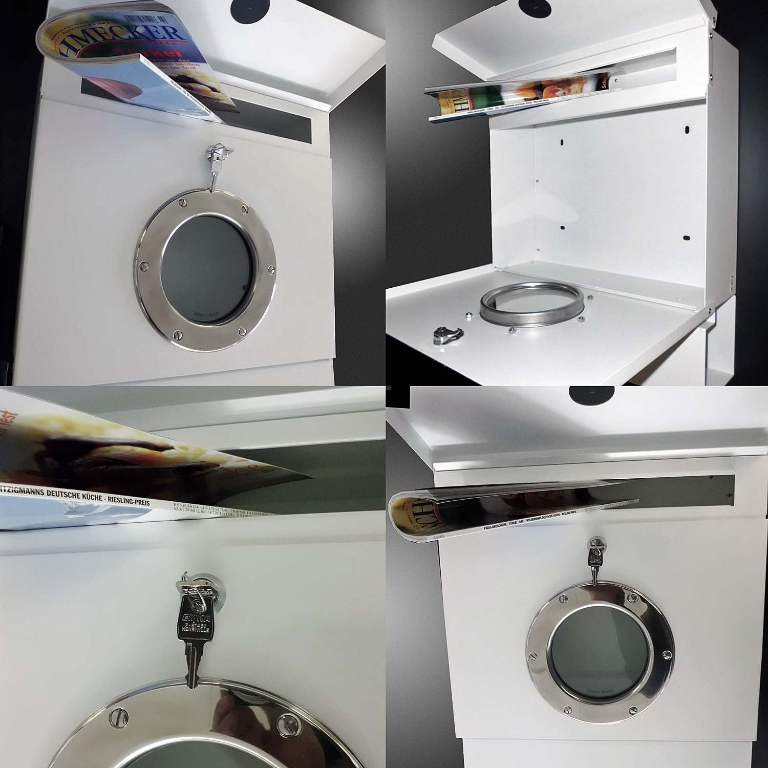 Letterman 2 inkl. Zeitungsrolle Orange Briefkasten - 505 a