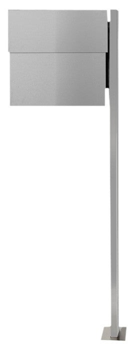 B-Ware Radius Standbriefkasten Letterman XXL 2 silber inkl. Zeitungsfach mit Pfosten - 568 c