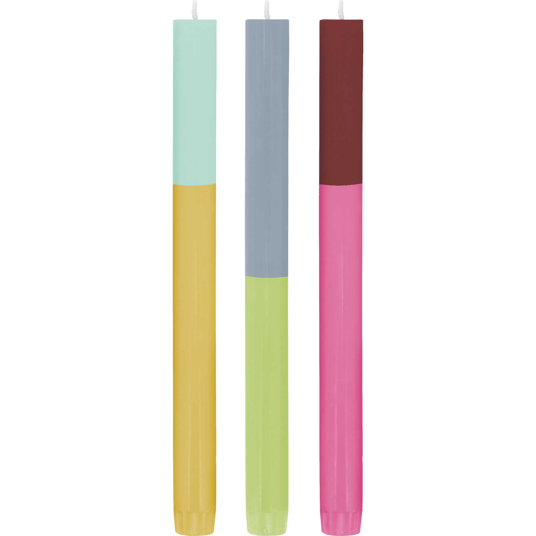 Stabkerzen-Set Palma 3tlg. Höhe 26 cm