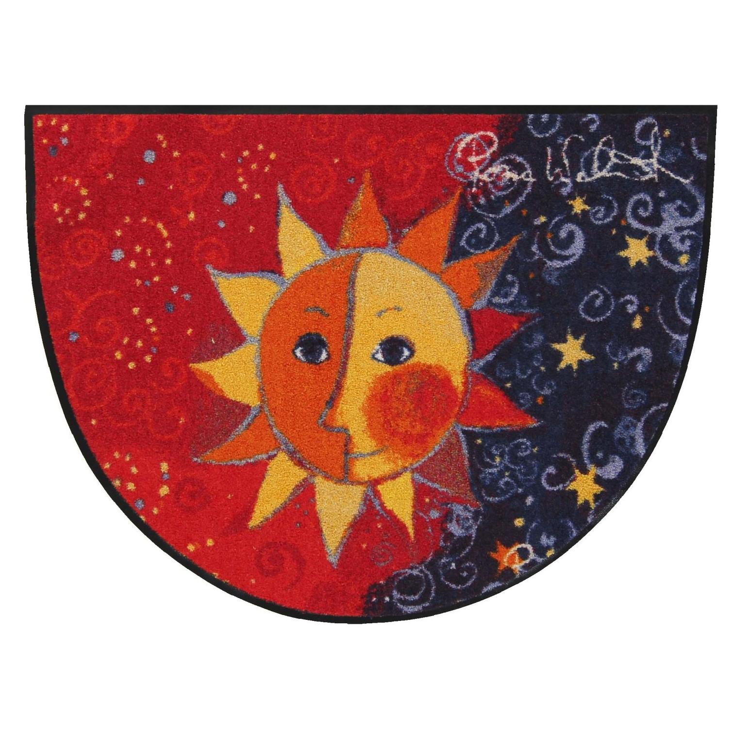 Fußmatte 60x85 Rosina Wachtmeister Sole Remake rot halbrund