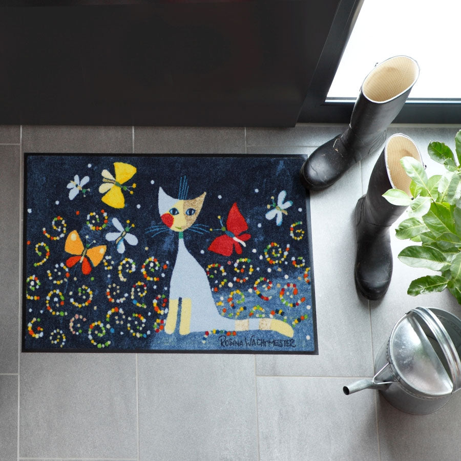 Fußmatte 50x75 Rosina Wachtmeister Danza Delle Farfalle blau