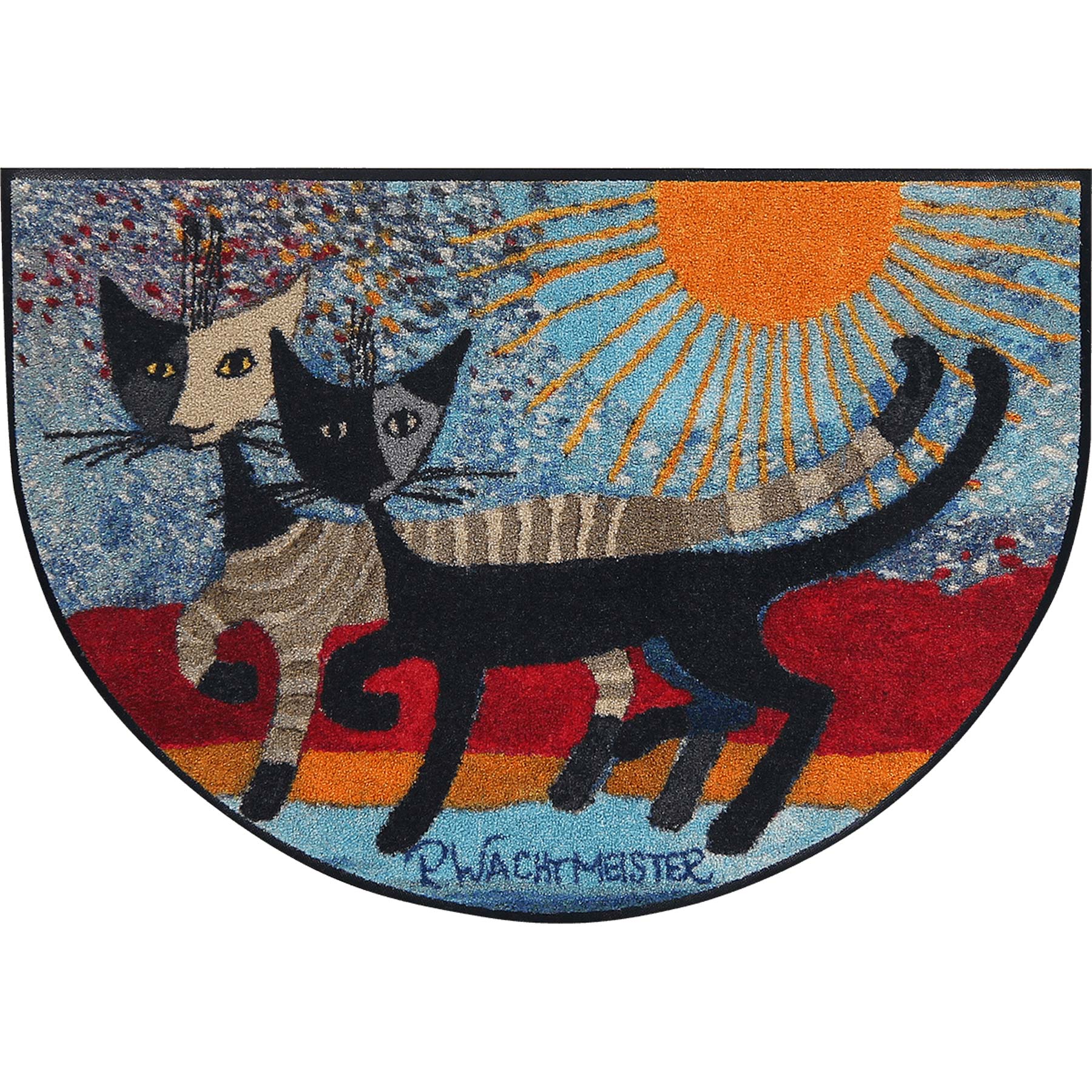 Fußmatte 60x85 Rosina Wachtmeister In due sulla Riva halbrund