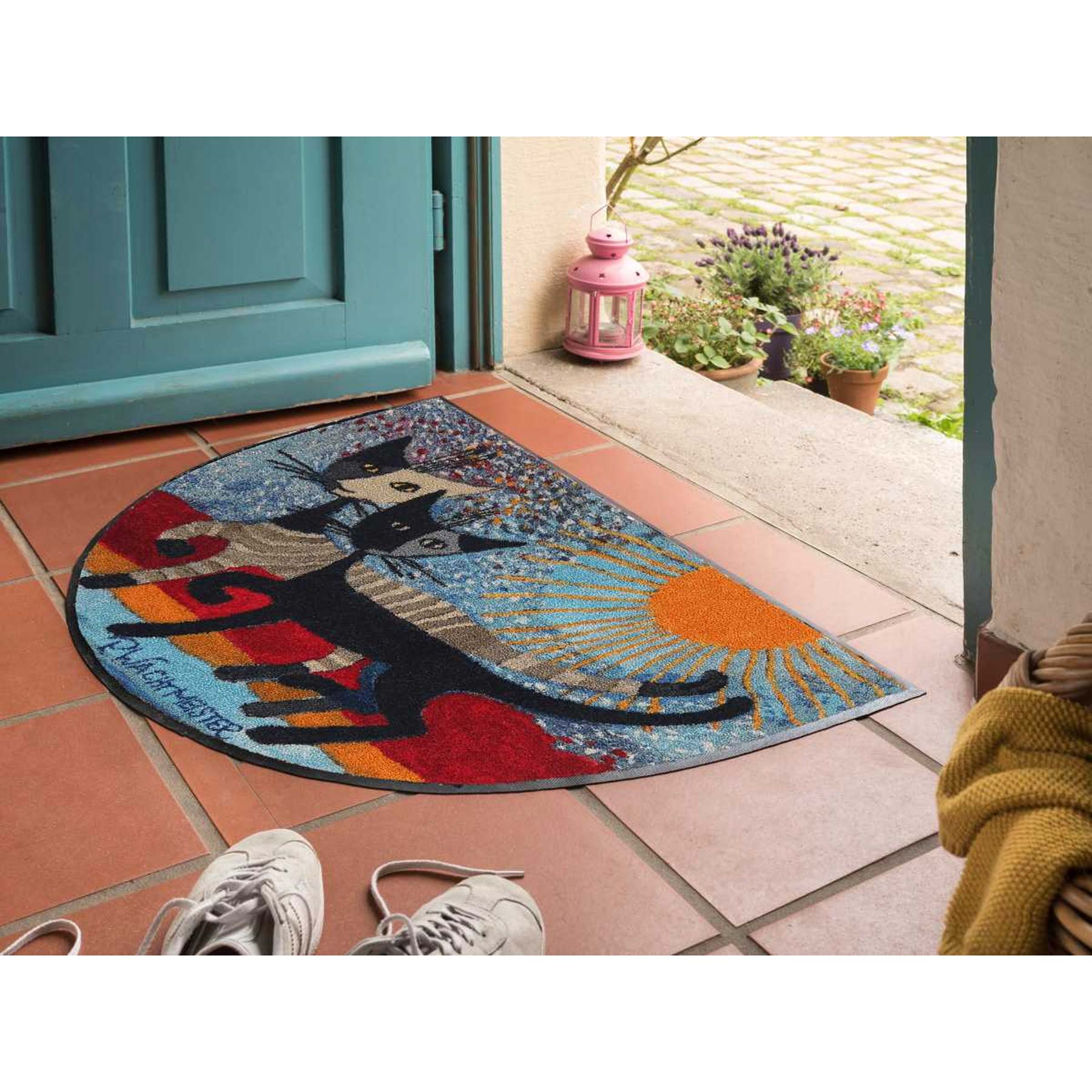 Fußmatte 60x85 Rosina Wachtmeister In due sulla Riva halbrund