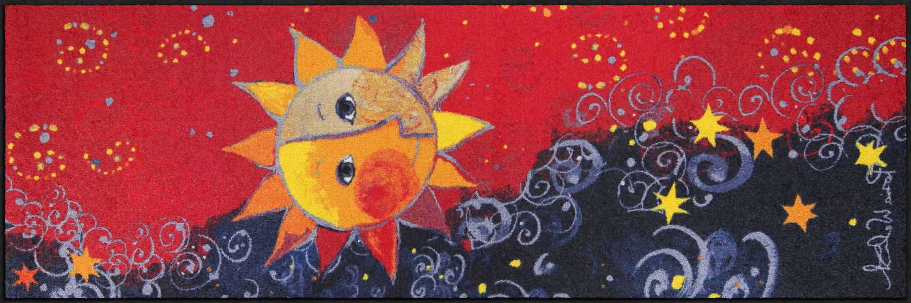 Rosina Wachtmeister Motiv Sonne Sole remake Läufer rot