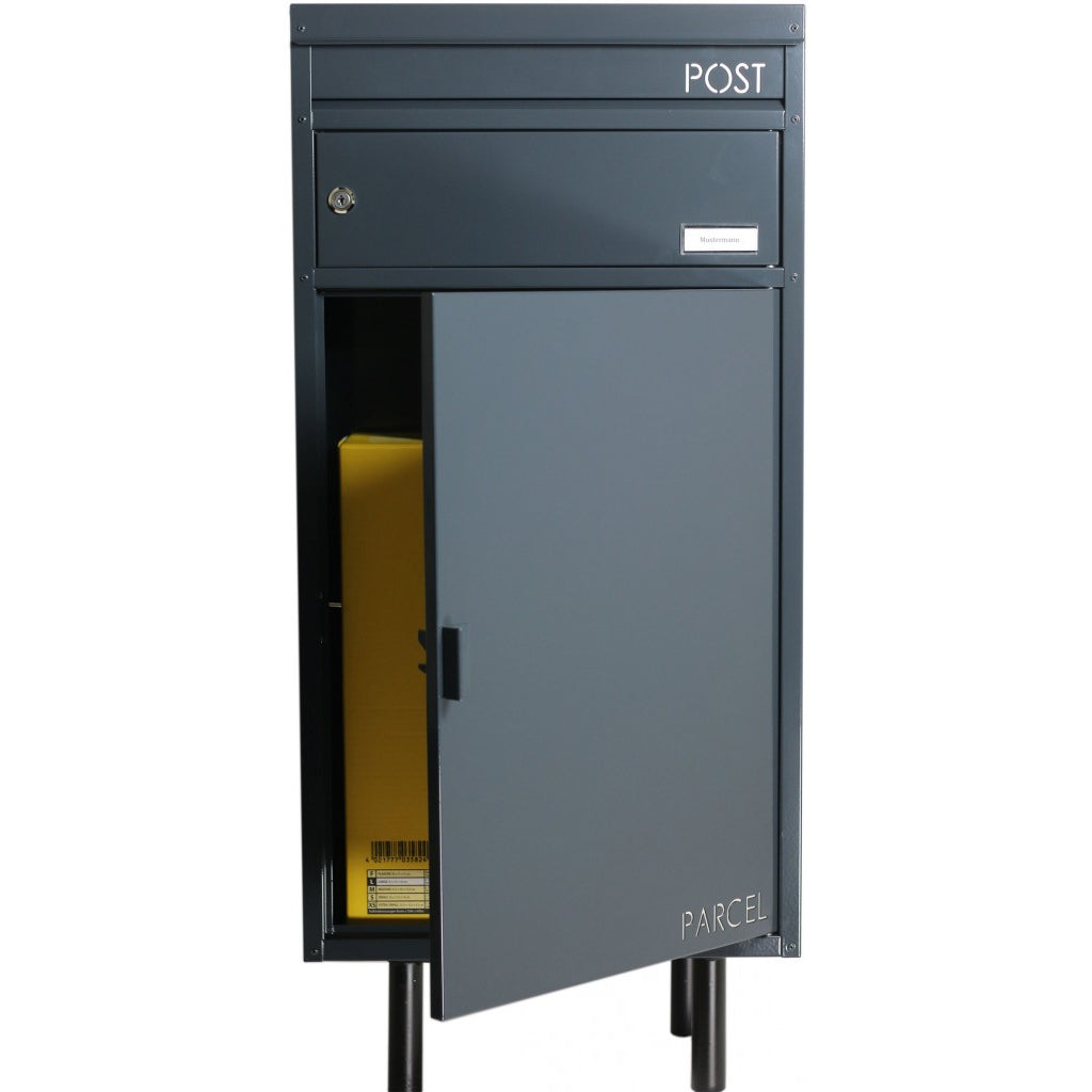 Paketbriefkasten 65 anthrazit Briefkasten mit Paketfach