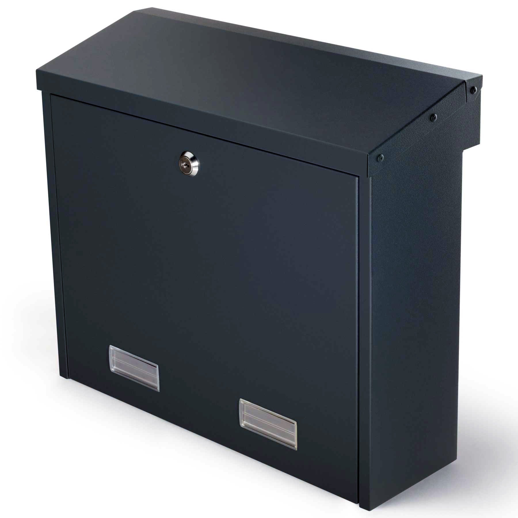 Zaunbriefkasten 925 anthrazit mit Rückentnahme, wetterfest & robust