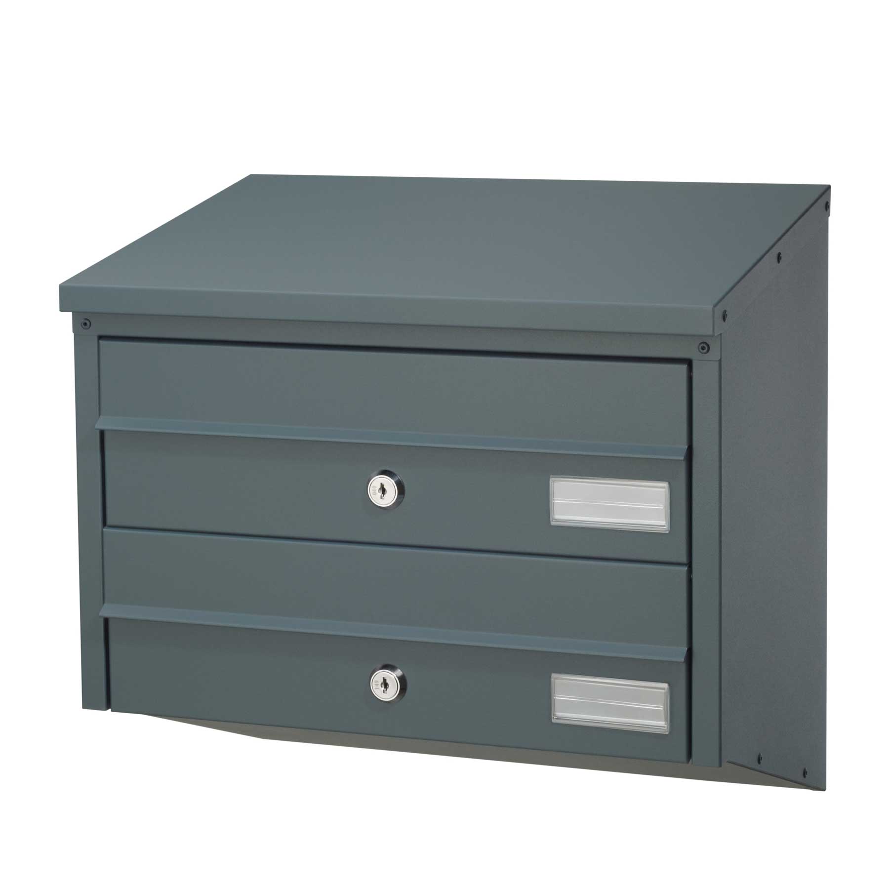 Briefkastenanlage BDL 912 anthrazit 2fach