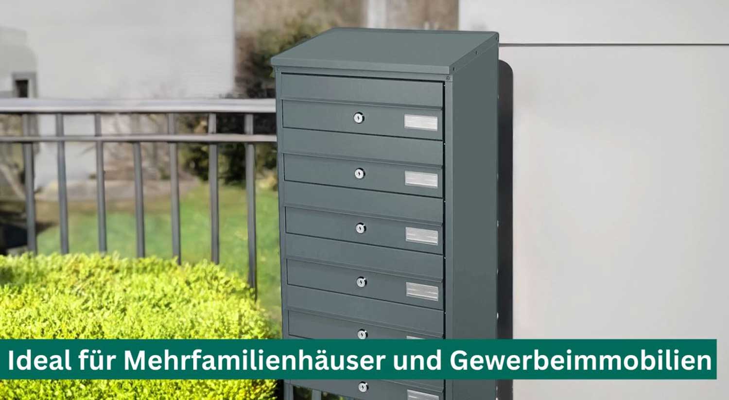 Briefkastenanlage BDL 912 anthrazit 2fach