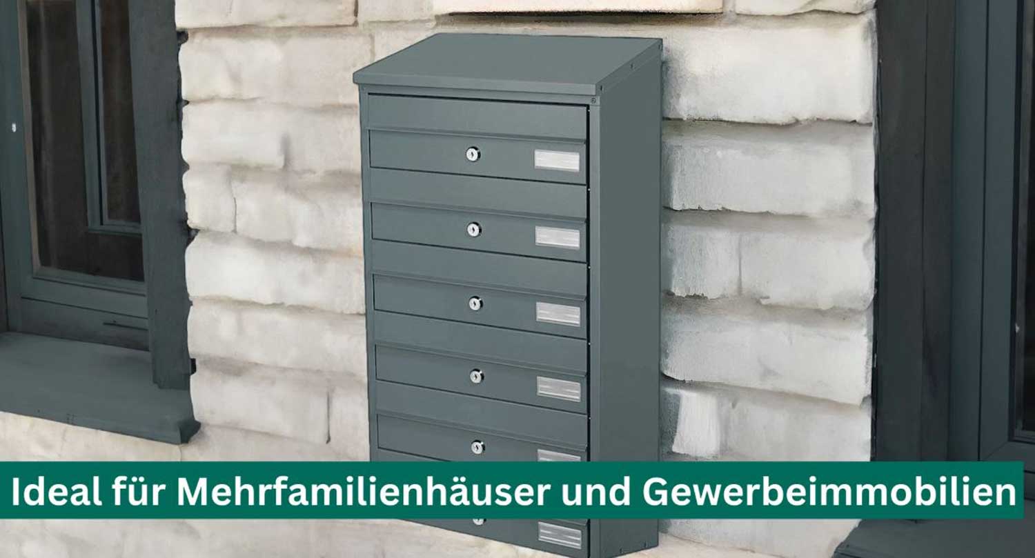 Briefkastenanlage BDL 912 anthrazit 2fach