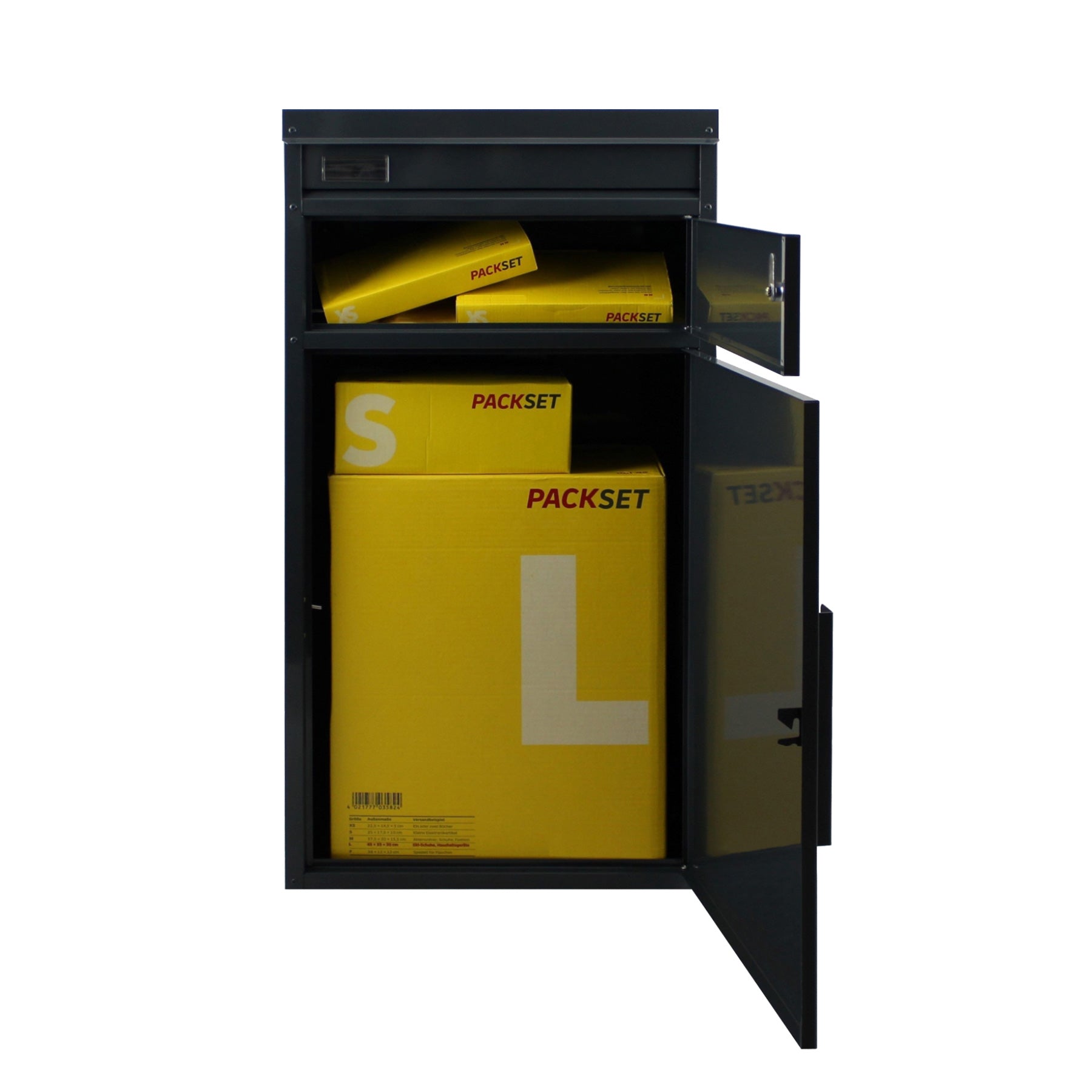 Paketbriefkasten 65 Tiamat anthrazit-grau