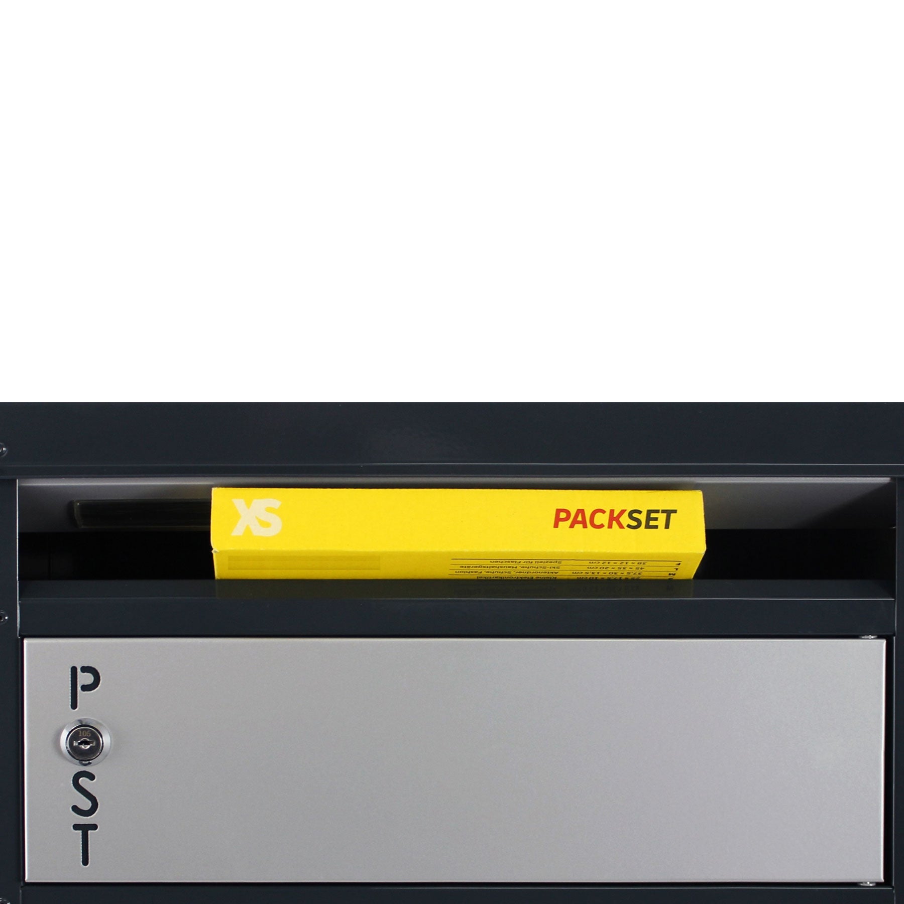 Paketbriefkasten 65 Tiamat anthrazit-silbergrau