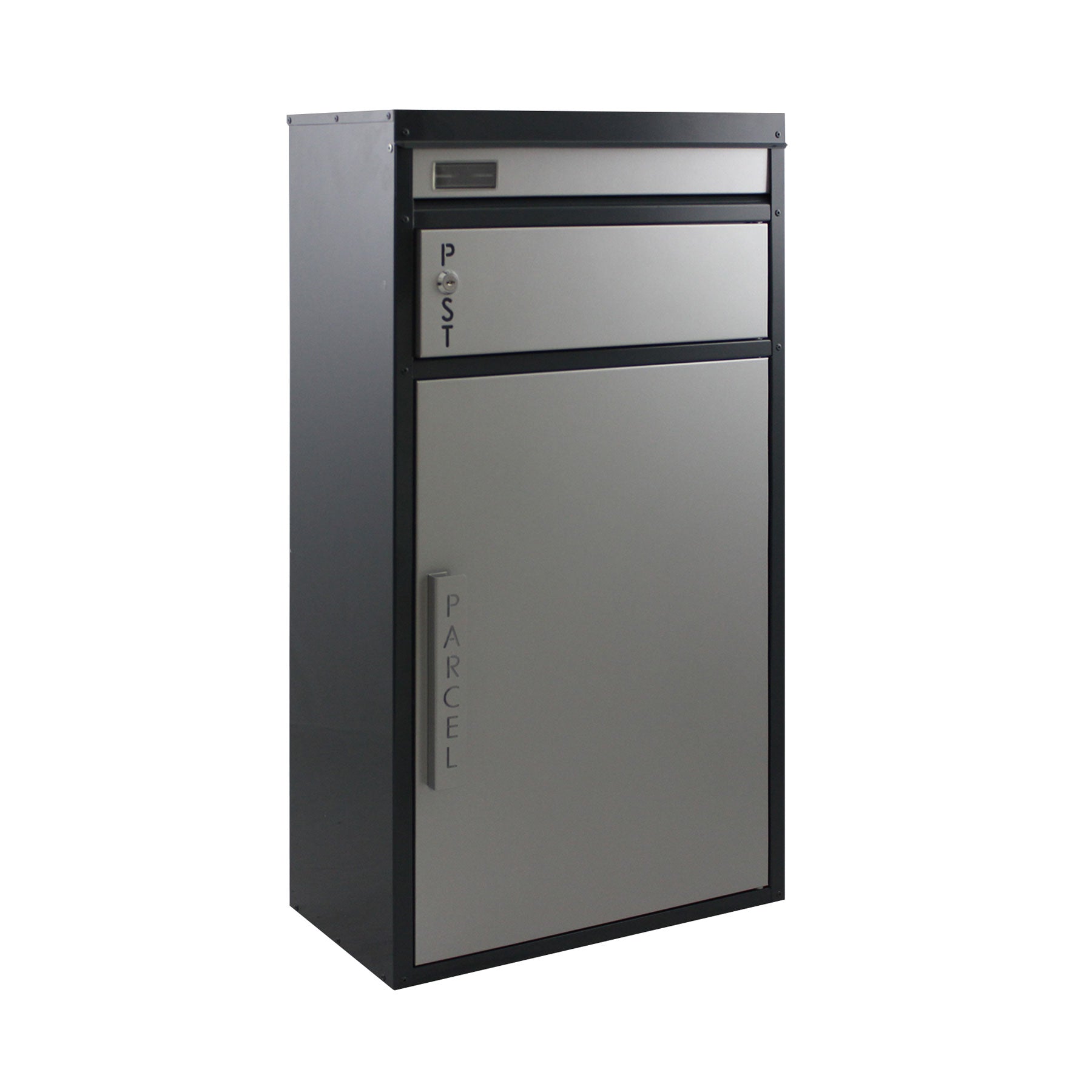 Paketbriefkasten Tiamat 65 silber-anthrazit mit 4 Schlüsseln