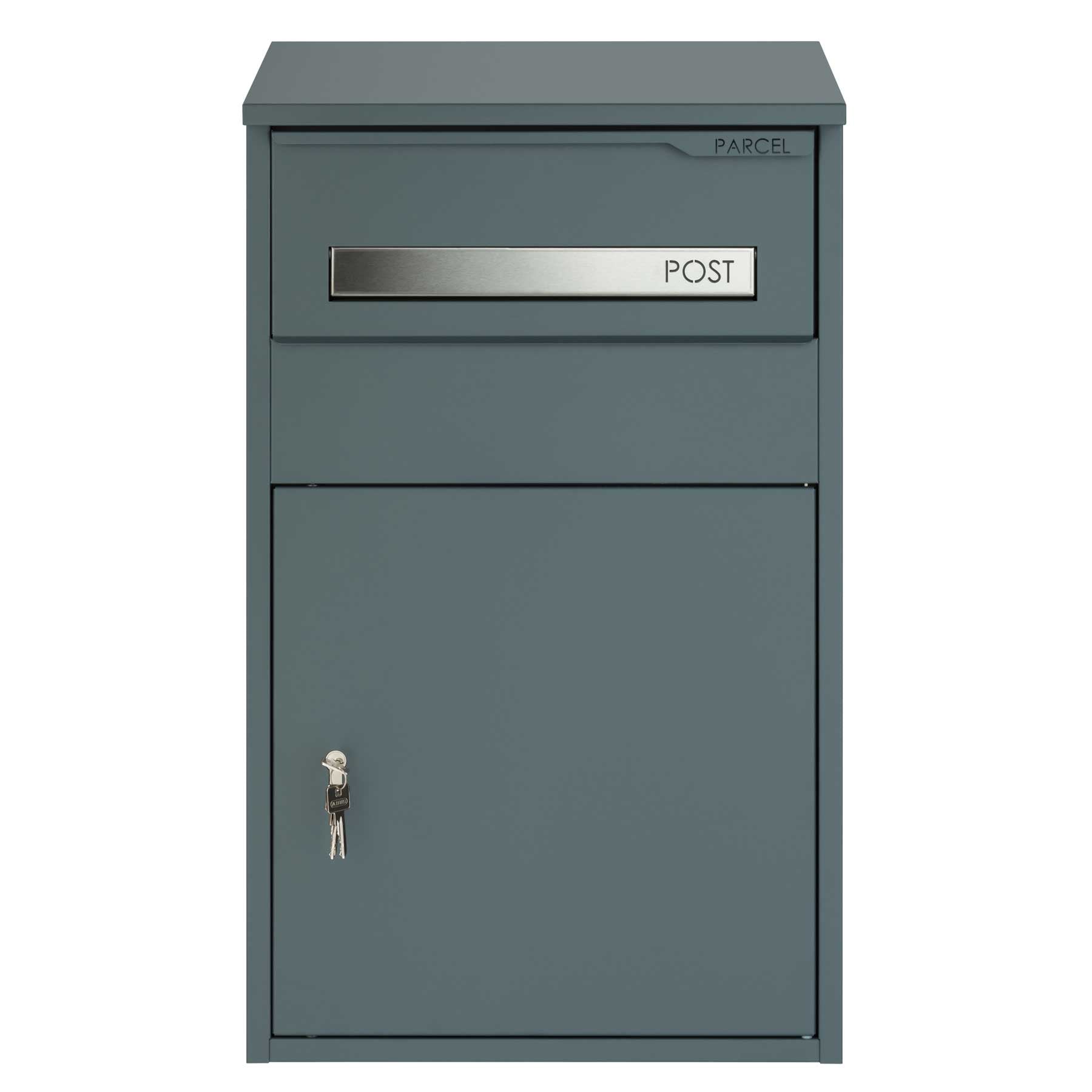 Paketbriefkasten anthrazit groß mit Profilzylinder