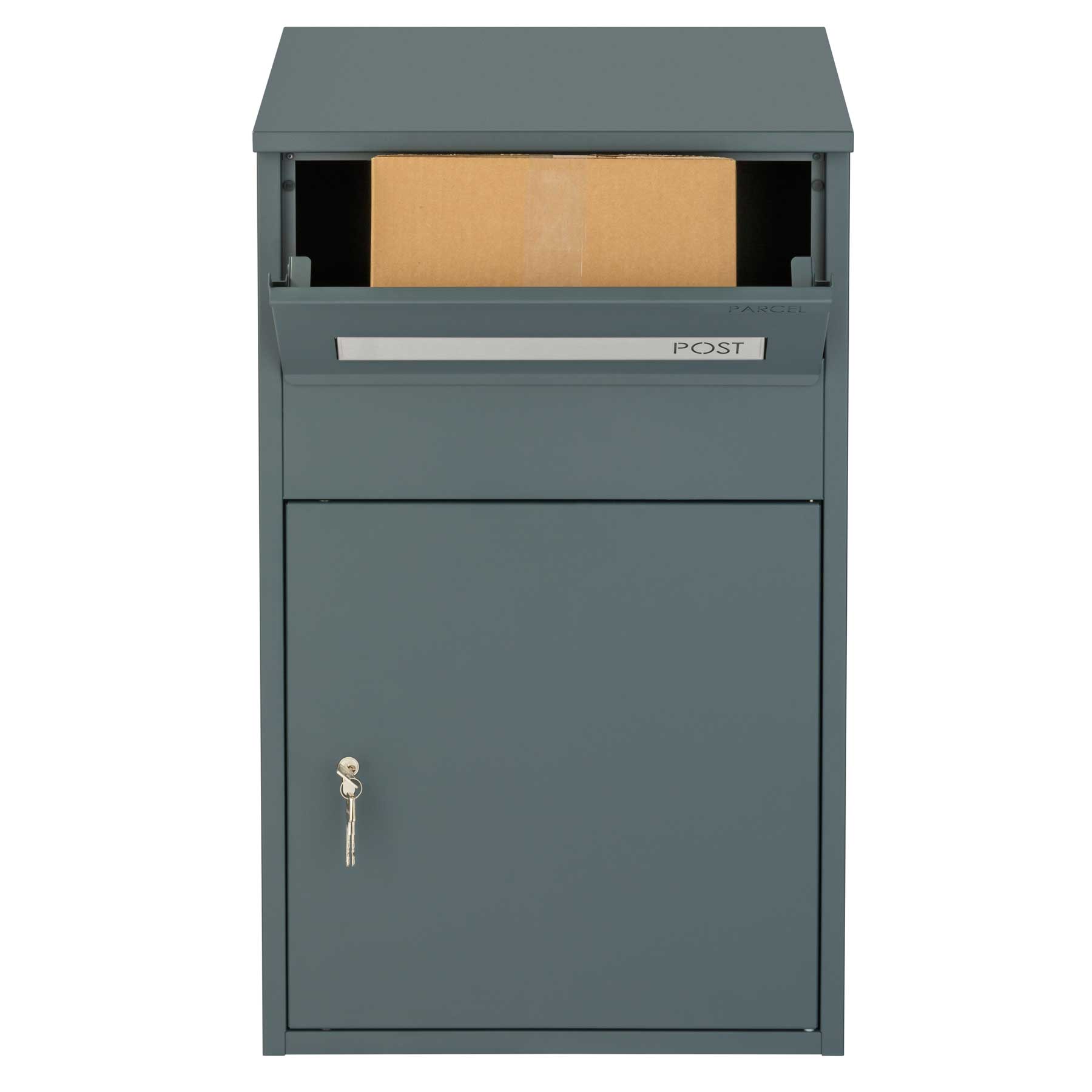 Paketbriefkasten anthrazit groß mit Profilzylinder