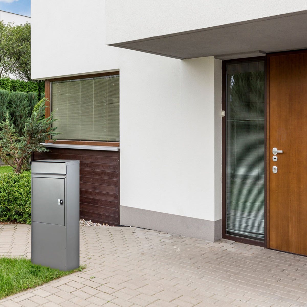 Standbriefkasten 855 silber-grau