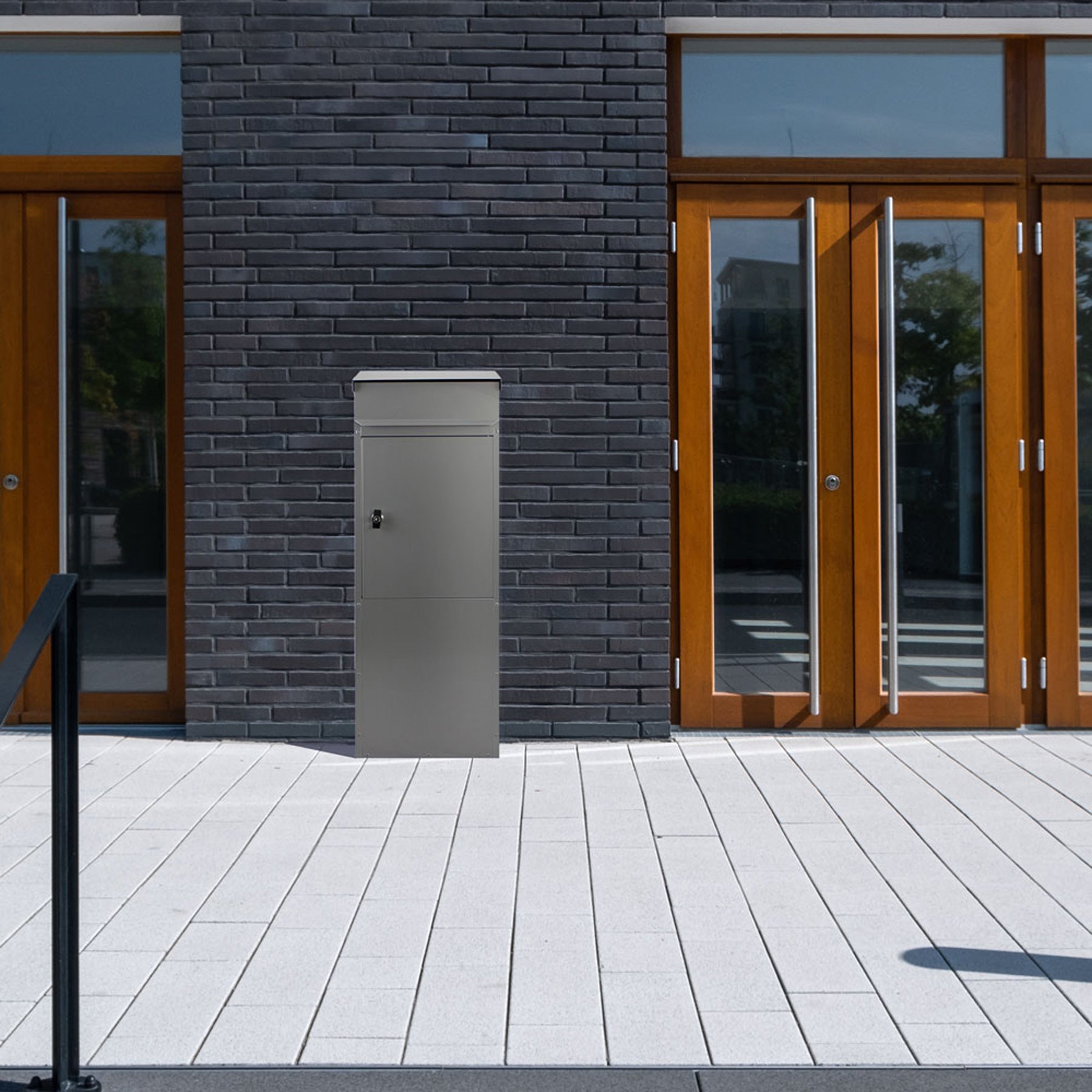 Standbriefkasten 855 silber-grau