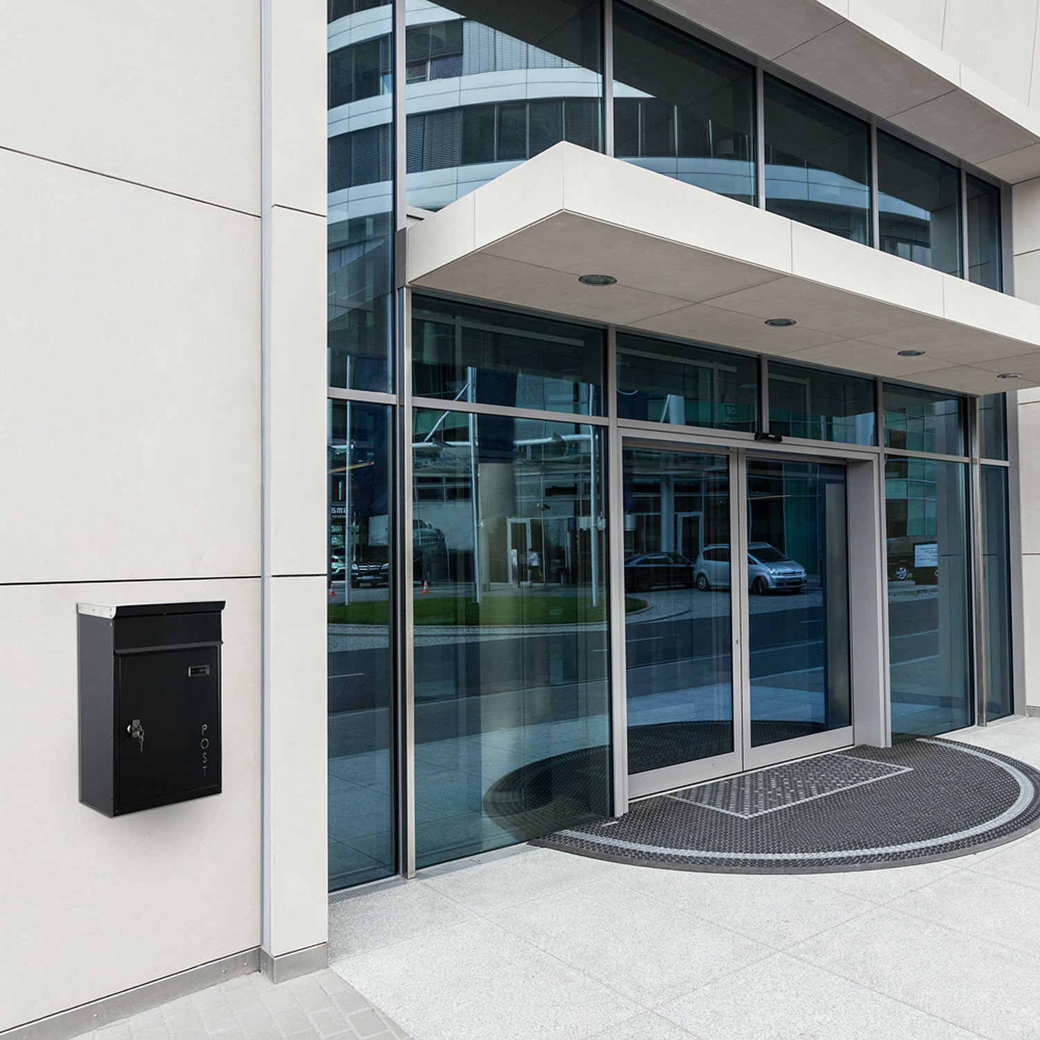 Briefkasten Tiamat 854 anthrazit mit 4 Schlüsseln