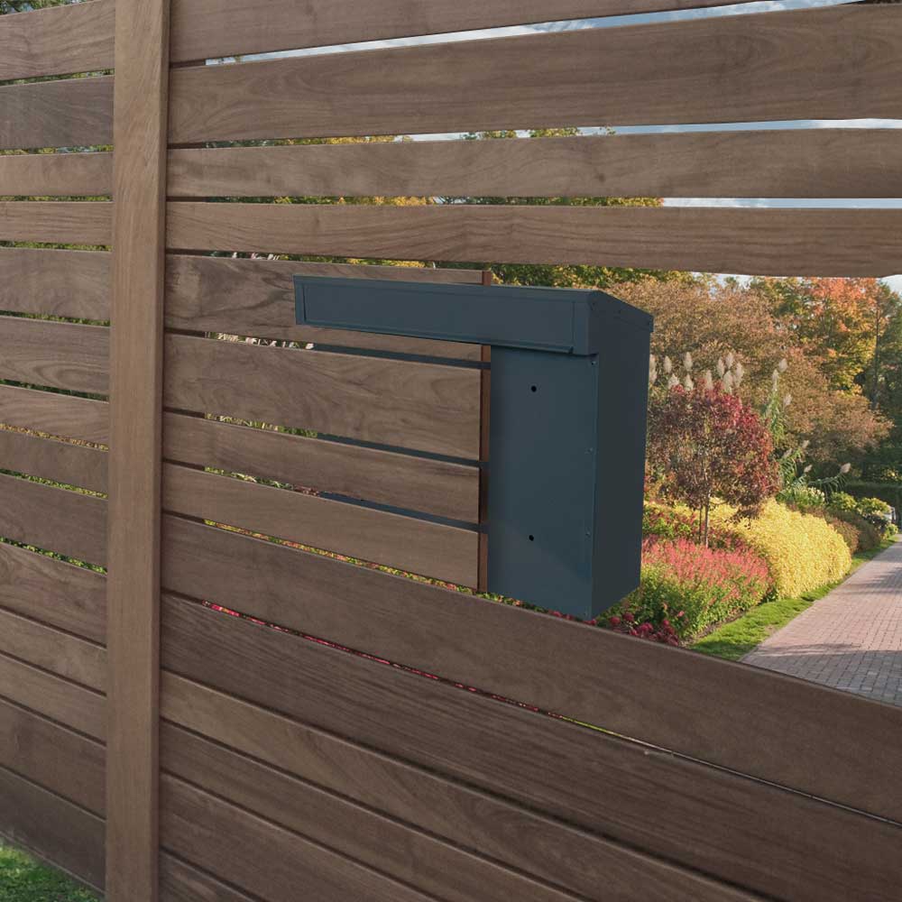 Zaunbriefkasten 925 anthrazit mit Rückentnahme, wetterfest & robust
